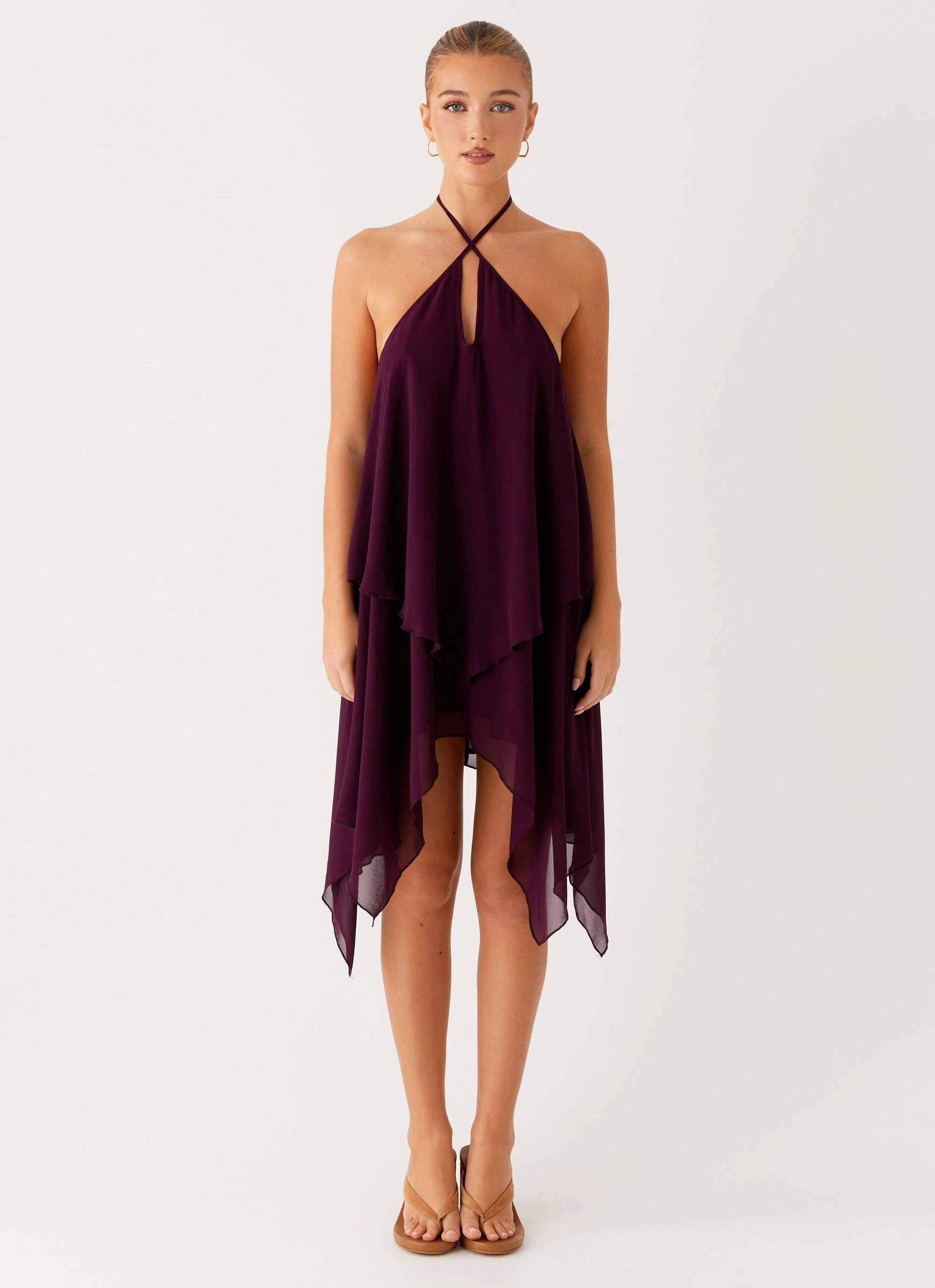 Urban Style Dalenti Midi Dress - Plum