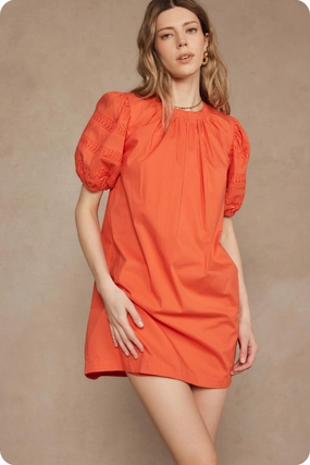 Subtle design Darcy Puff Sleeve Mini Dress