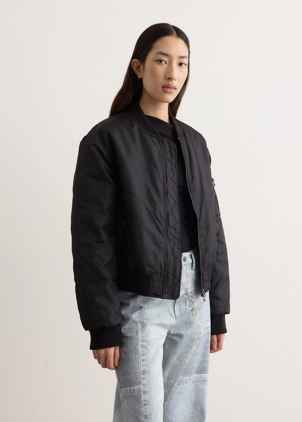 Darko Oversized Bomber Detachable Layer Simple Urban Layer
