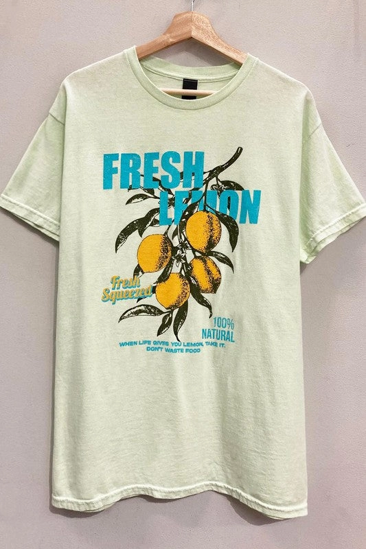 Fresh Lemon Graphic Tee S-XL Effortless Wearable Cozy Vibe Wear