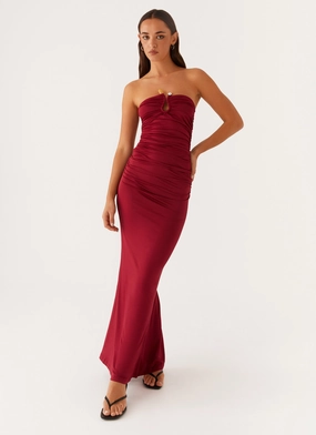 Layer Ready Rudy Maxi Dress - Maroon