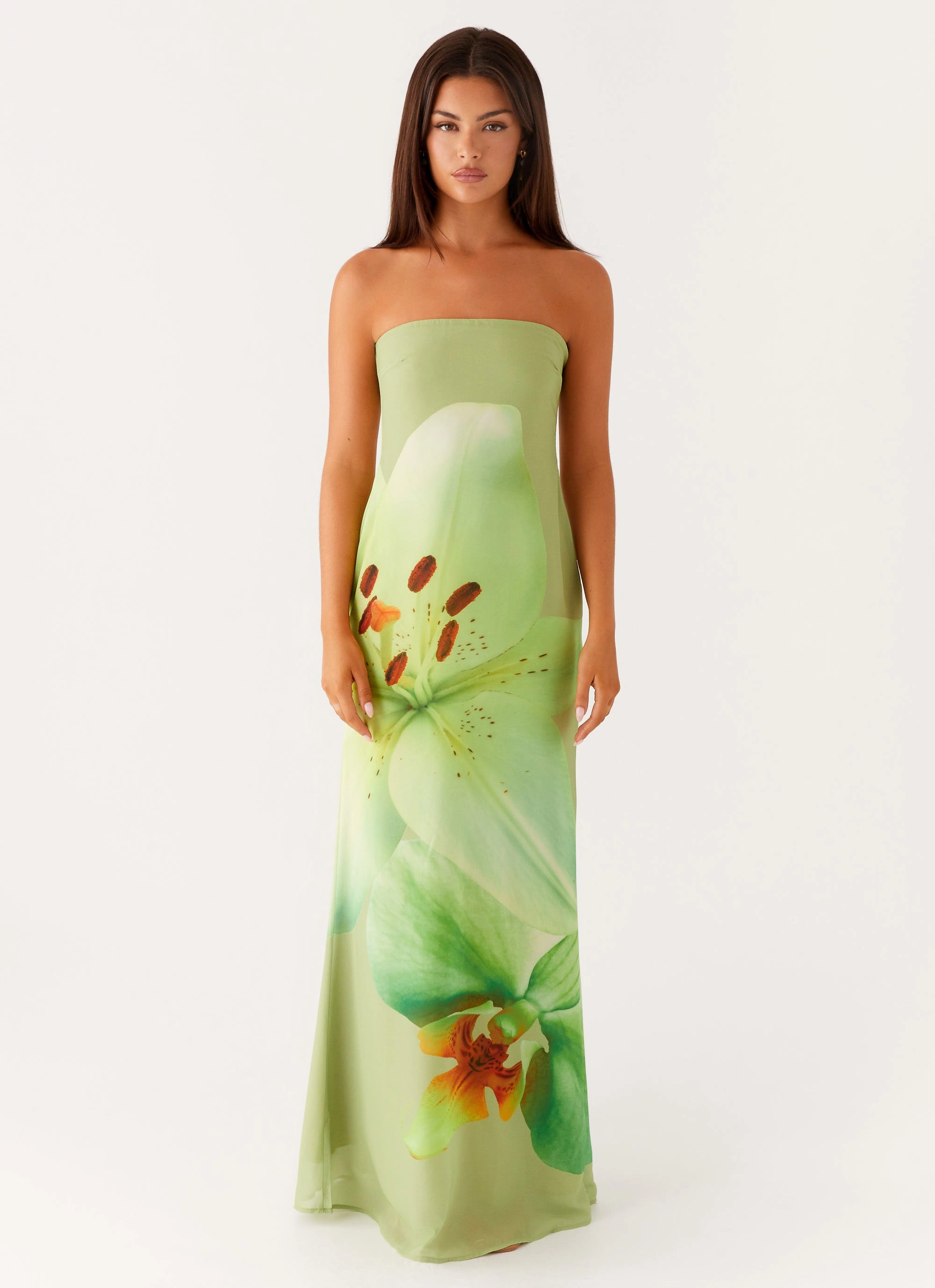 Relax Appeal Bold Movement Darcy Maxi Dress - Green Floral