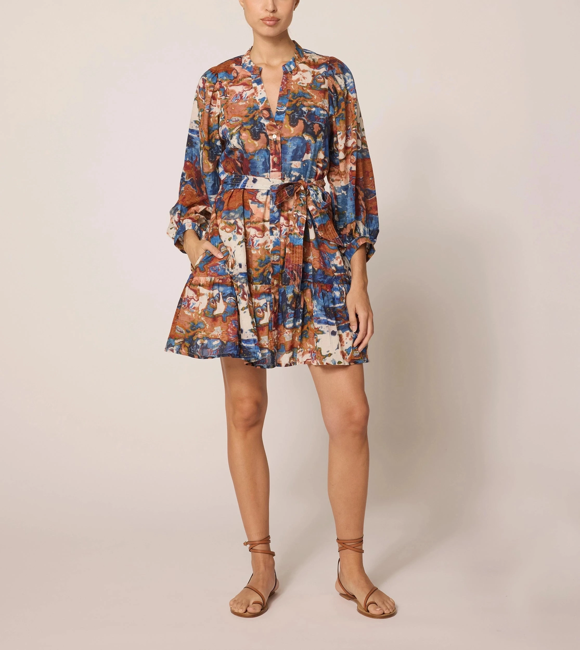 Delilah Mini Dress | Murano Natural Drape