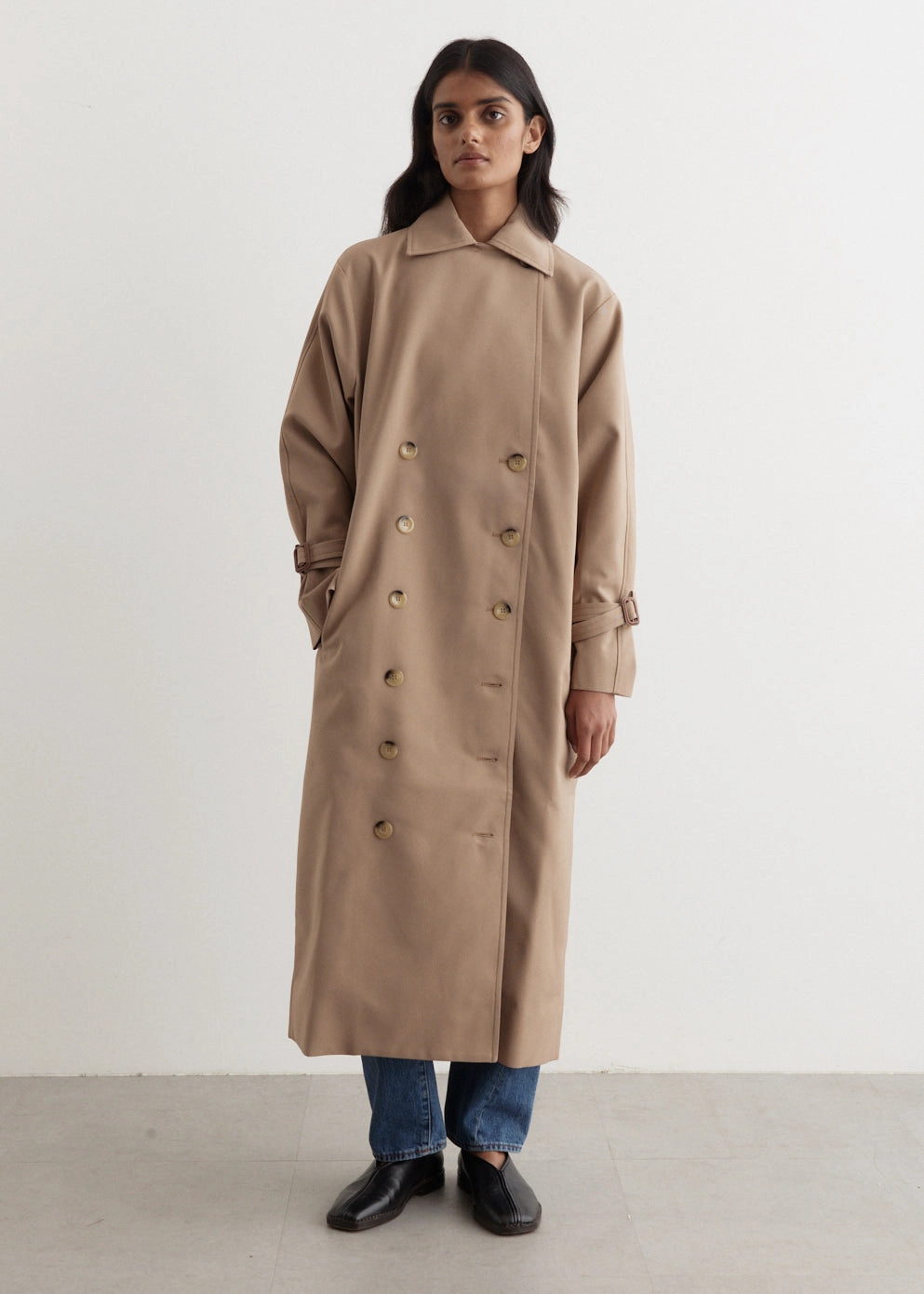 Single Buttons Signature Trench Coat