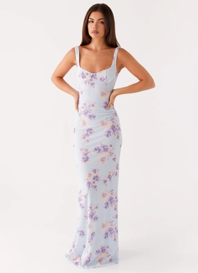 Chilly Weather Wear Charity Maxi Dress - Print