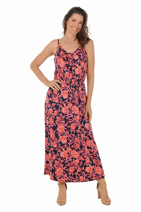 Chrysanthemum Sleeveless Maxi Dress Chic Look