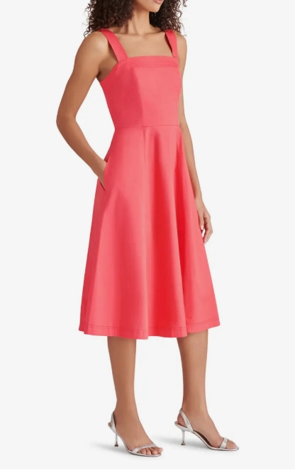 Feminine Touch Dolly Dress in Berry Red