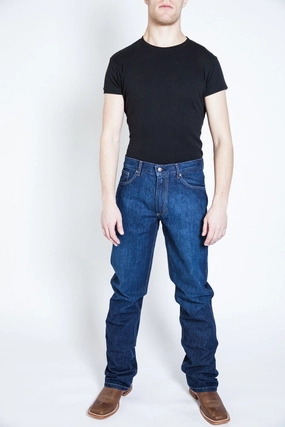 Kimes Ranch Mens Dillon Jeans Blue 100% Cotton Wide Bootcut Everyday Use