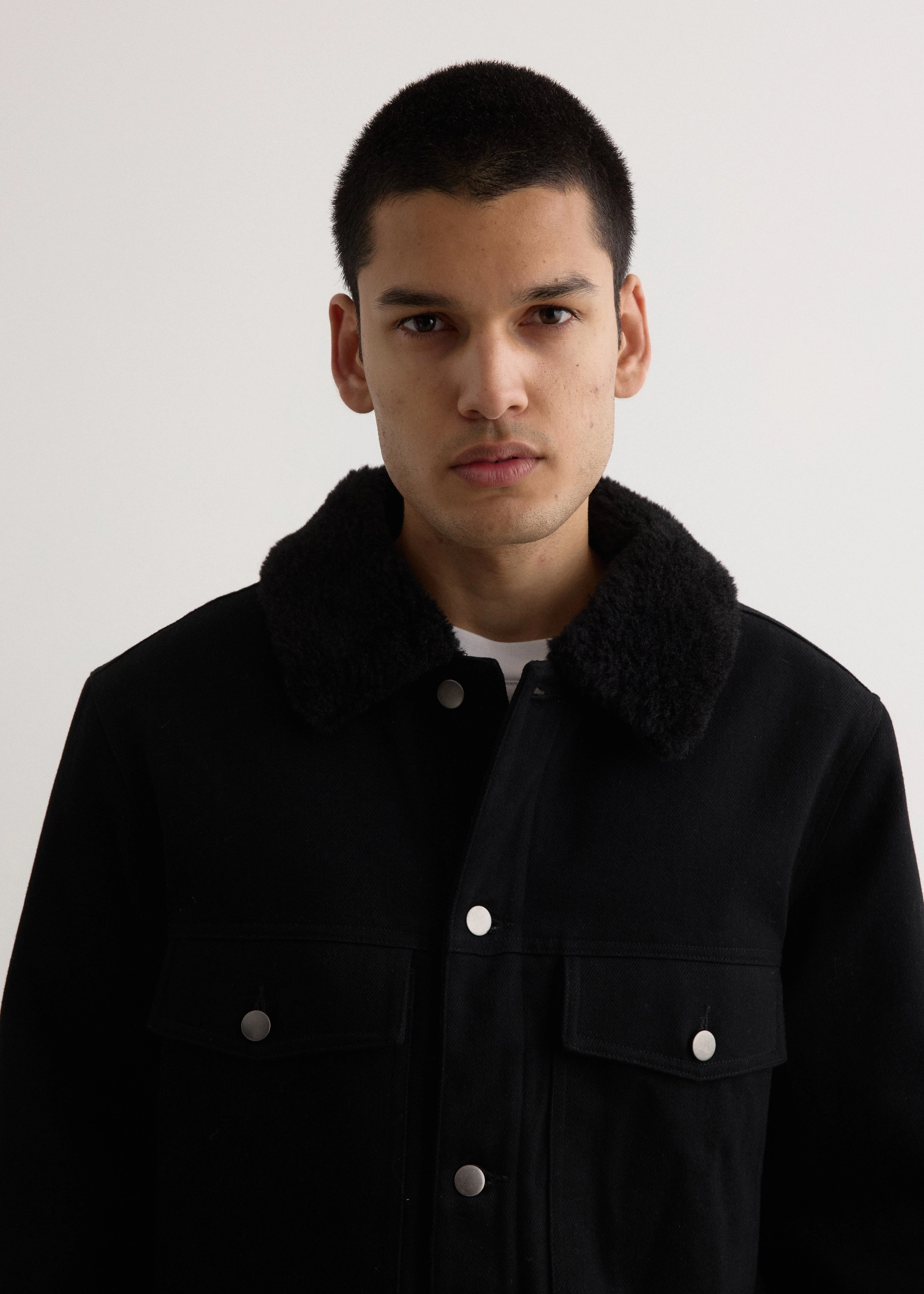 Outdoor Look CompactFoldable Ironclad Faux Shearling Jacket