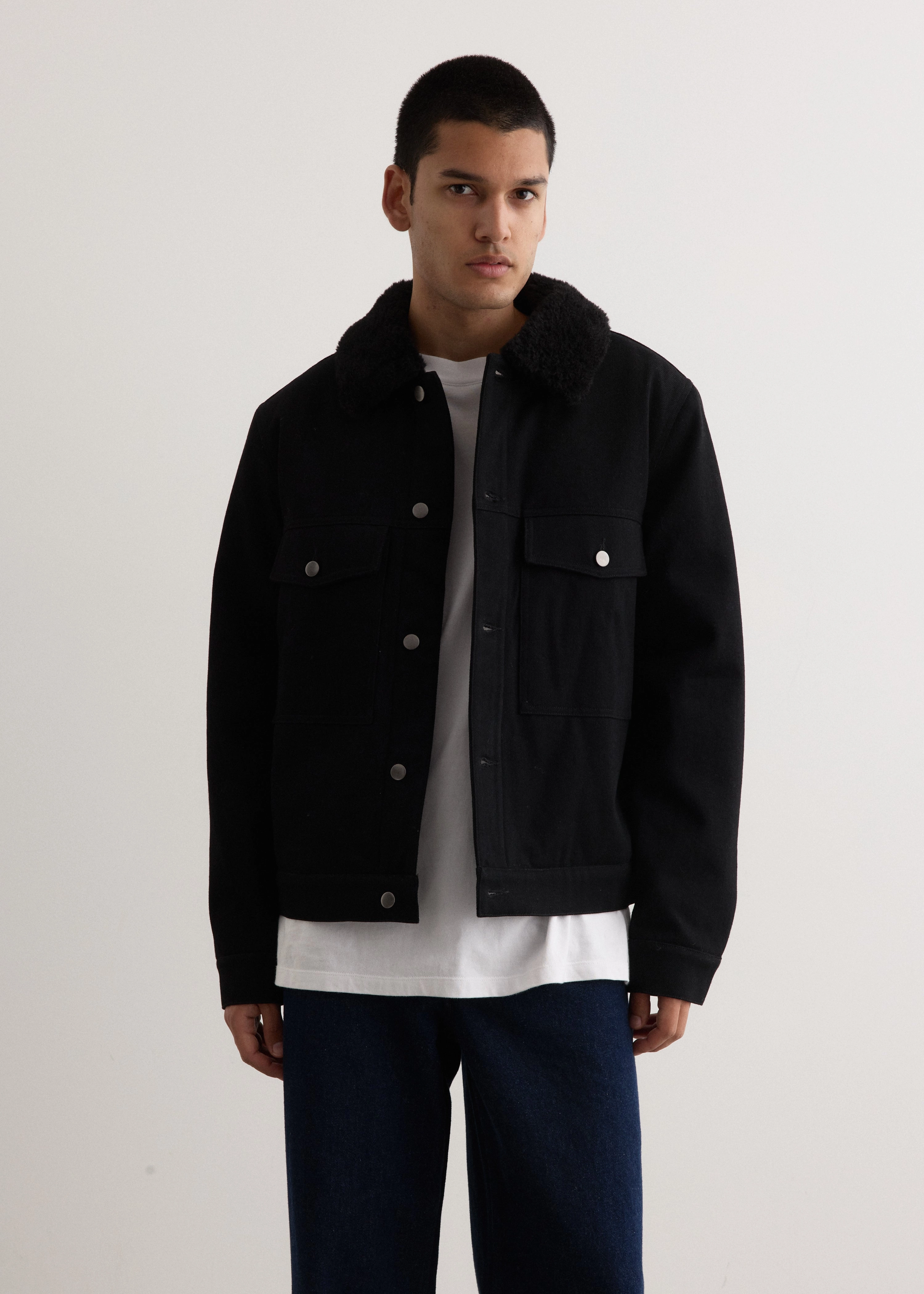 Ironclad Faux Shearling Jacket Abrasion Resistant Edging Belted Style