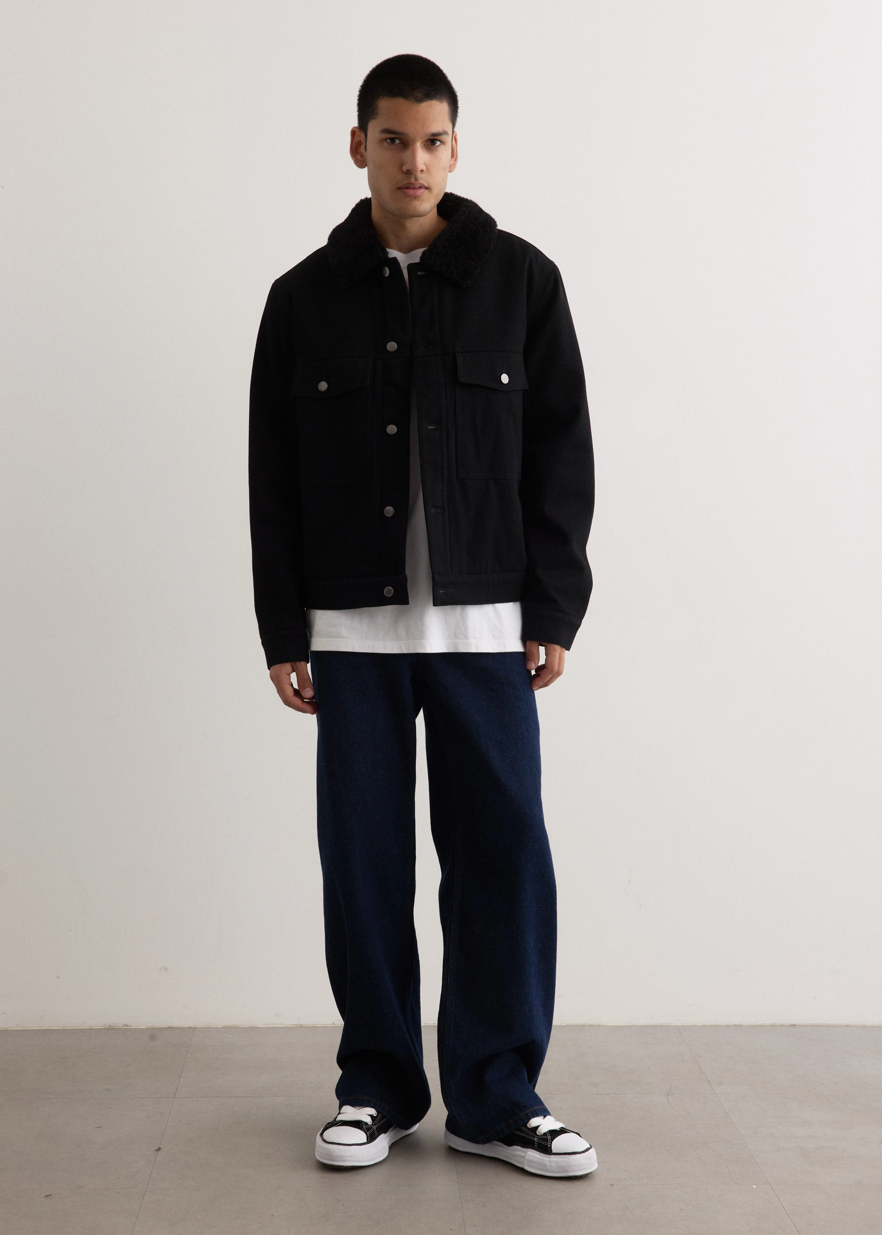 Dynamic flex Frictionless Zipper Tracks Ironclad Faux Shearling Jacket