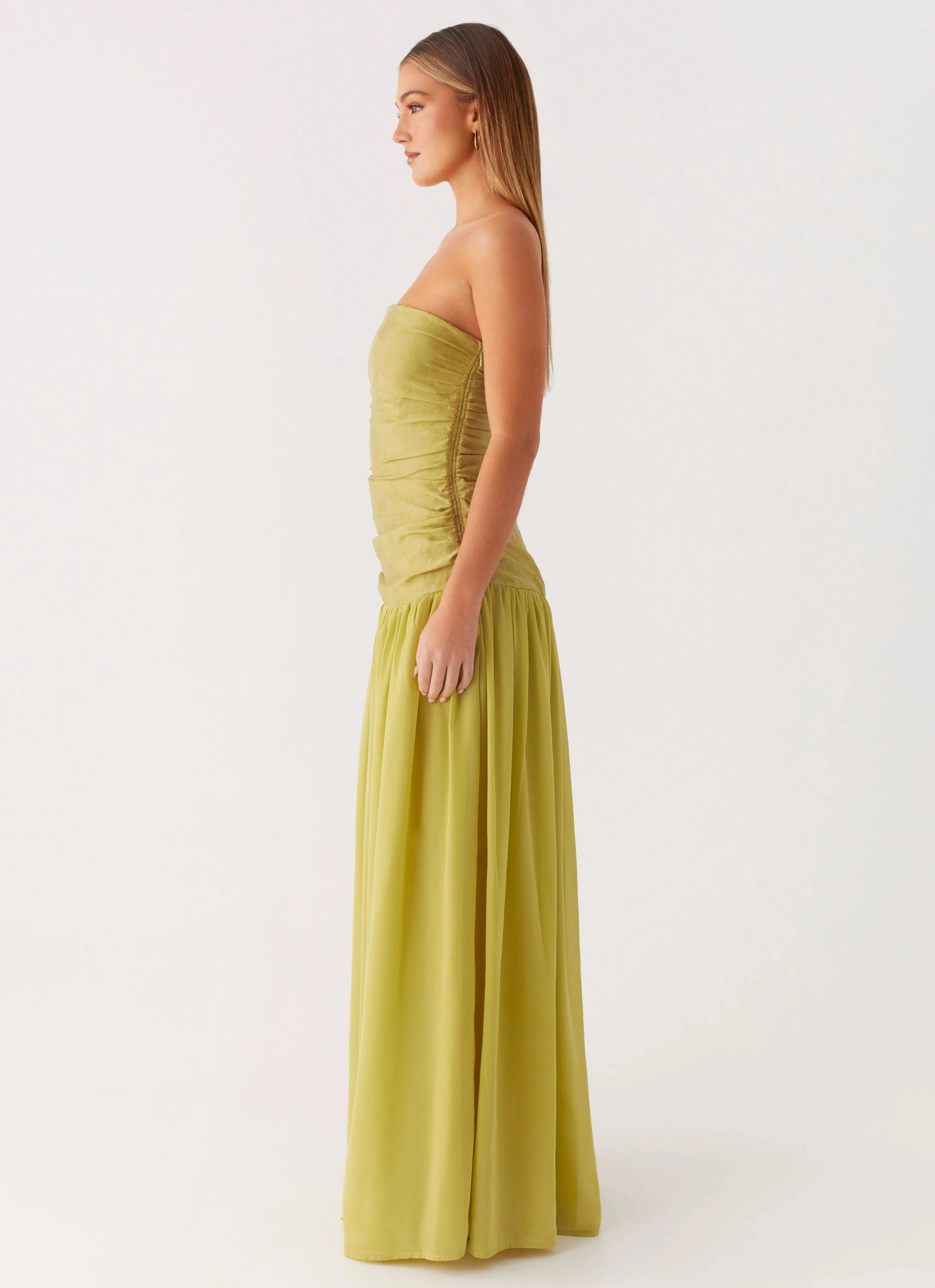 Flexible Cut Daily Option Dreamer Maxi Dress - Lime Zest