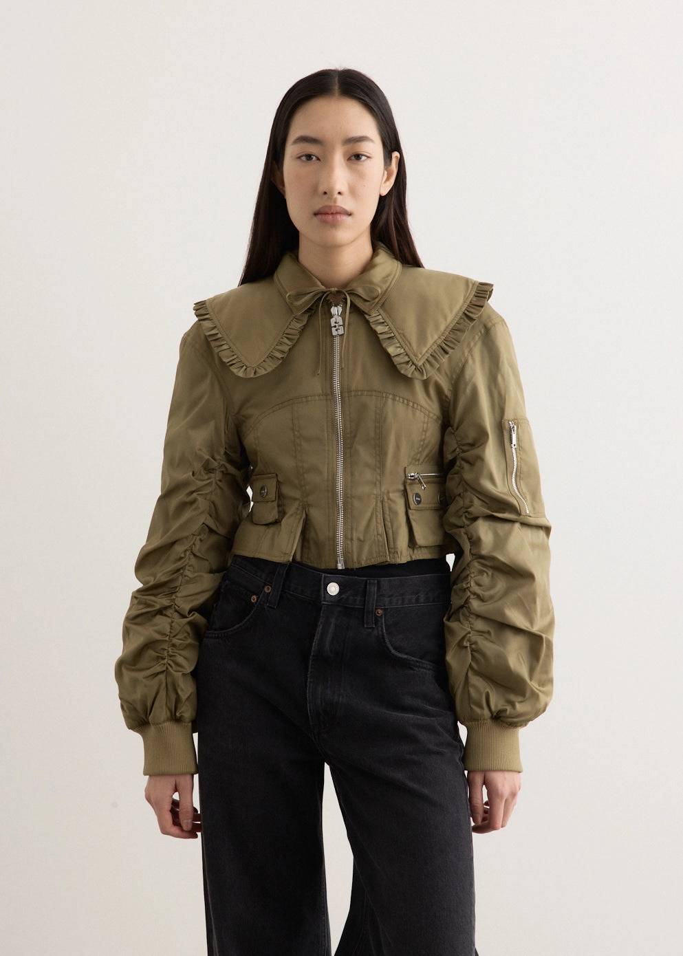 Duchesse Nylon Fitted Jacket Aramid Fiber Reinforcement