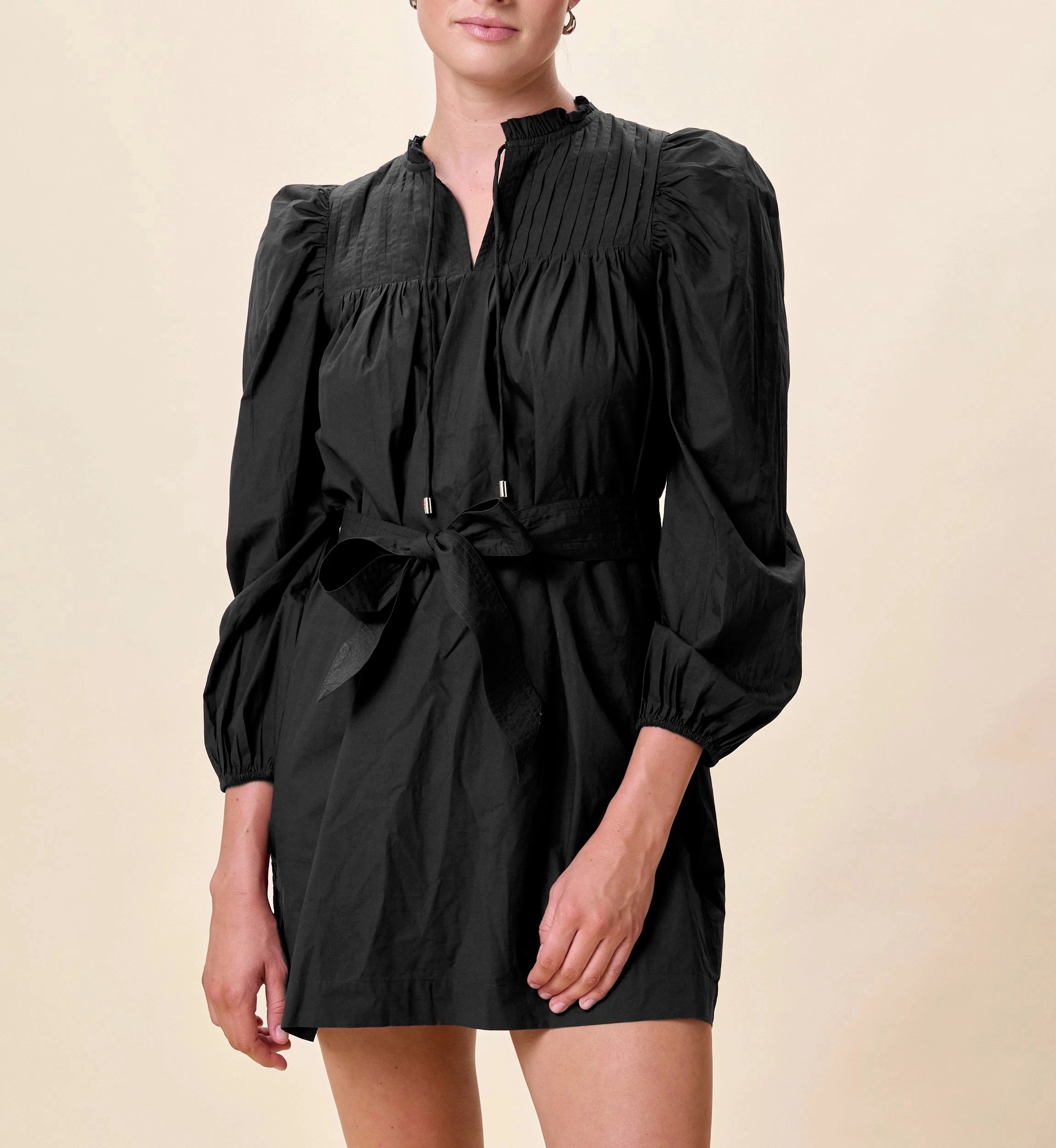 Simple Shape Ivana Mini Dress | Black