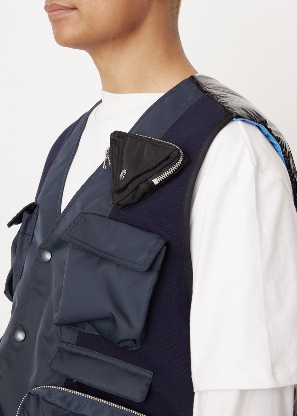 Coating Taffeta Vest Cozy Fit Street Look