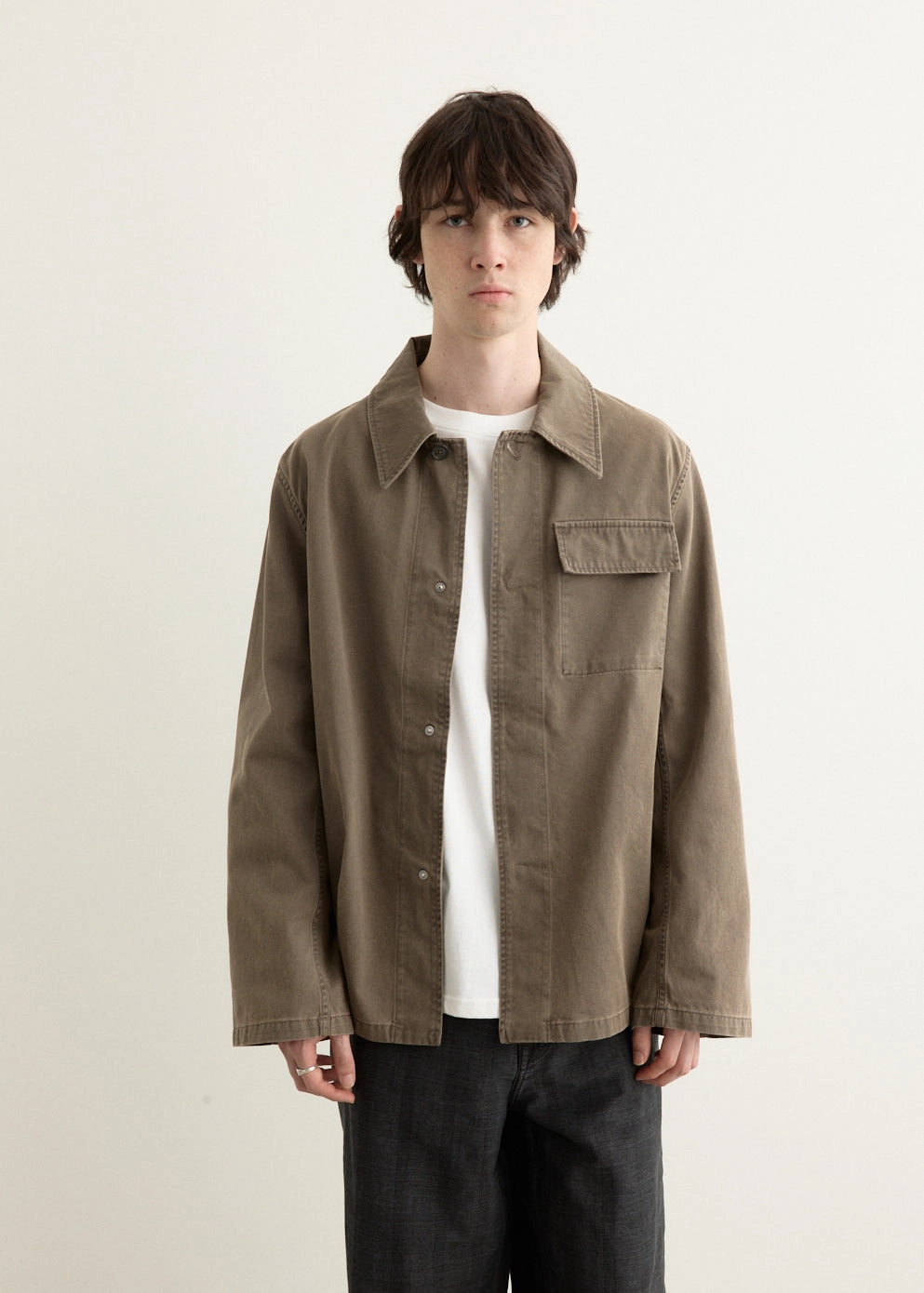 Relaxed Fit Silhouette Cuffs Adjust Dutch Work Jacket