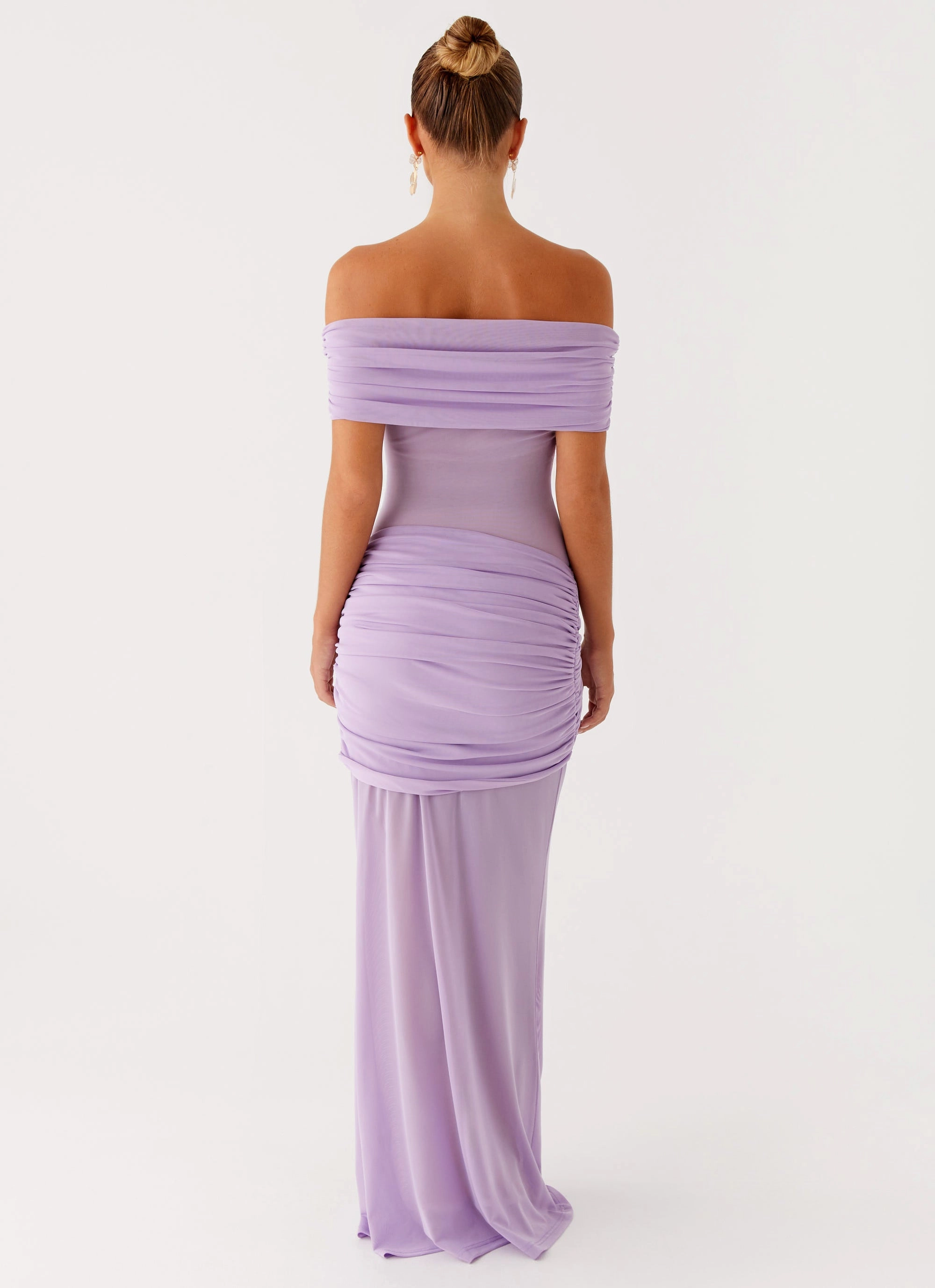 Benji Maxi Dress - Lilac Easy Layering Flutter-Sleeve