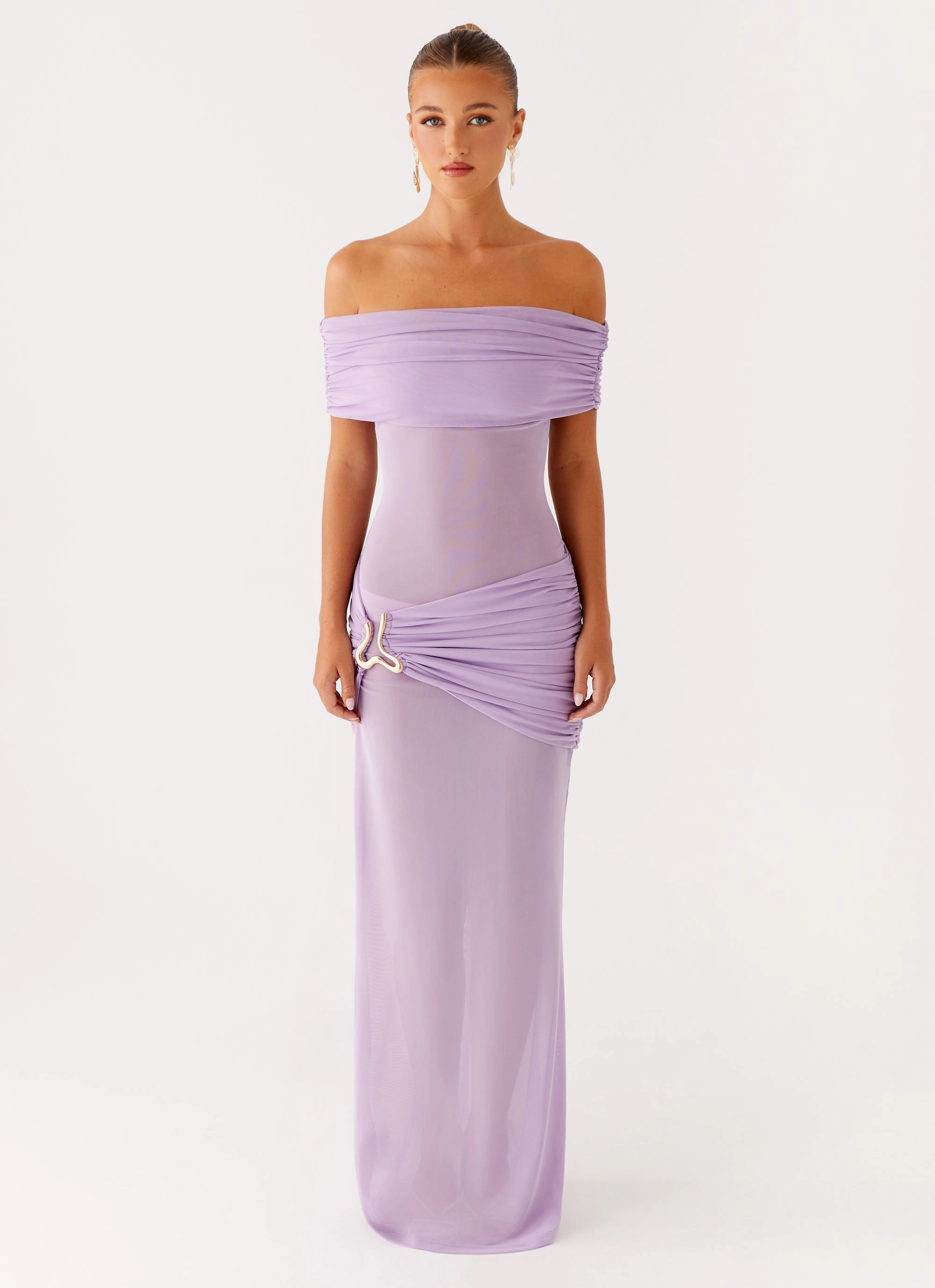 Lounge Cut Comfortable shift dress Benji Maxi Dress - Lilac
