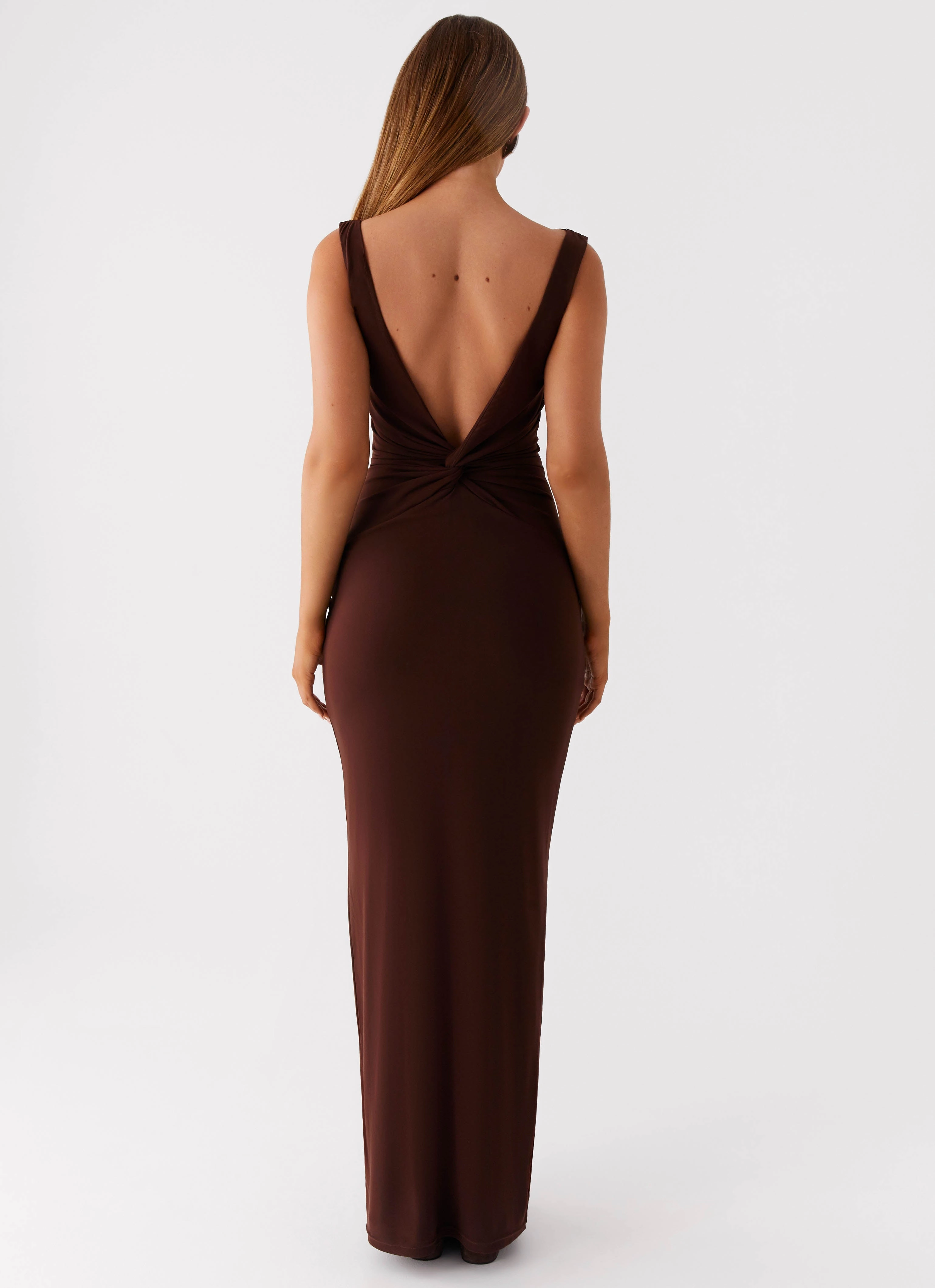 Family Warm Breathable Material Earthbound Muse Maxi Dress - Chocolate