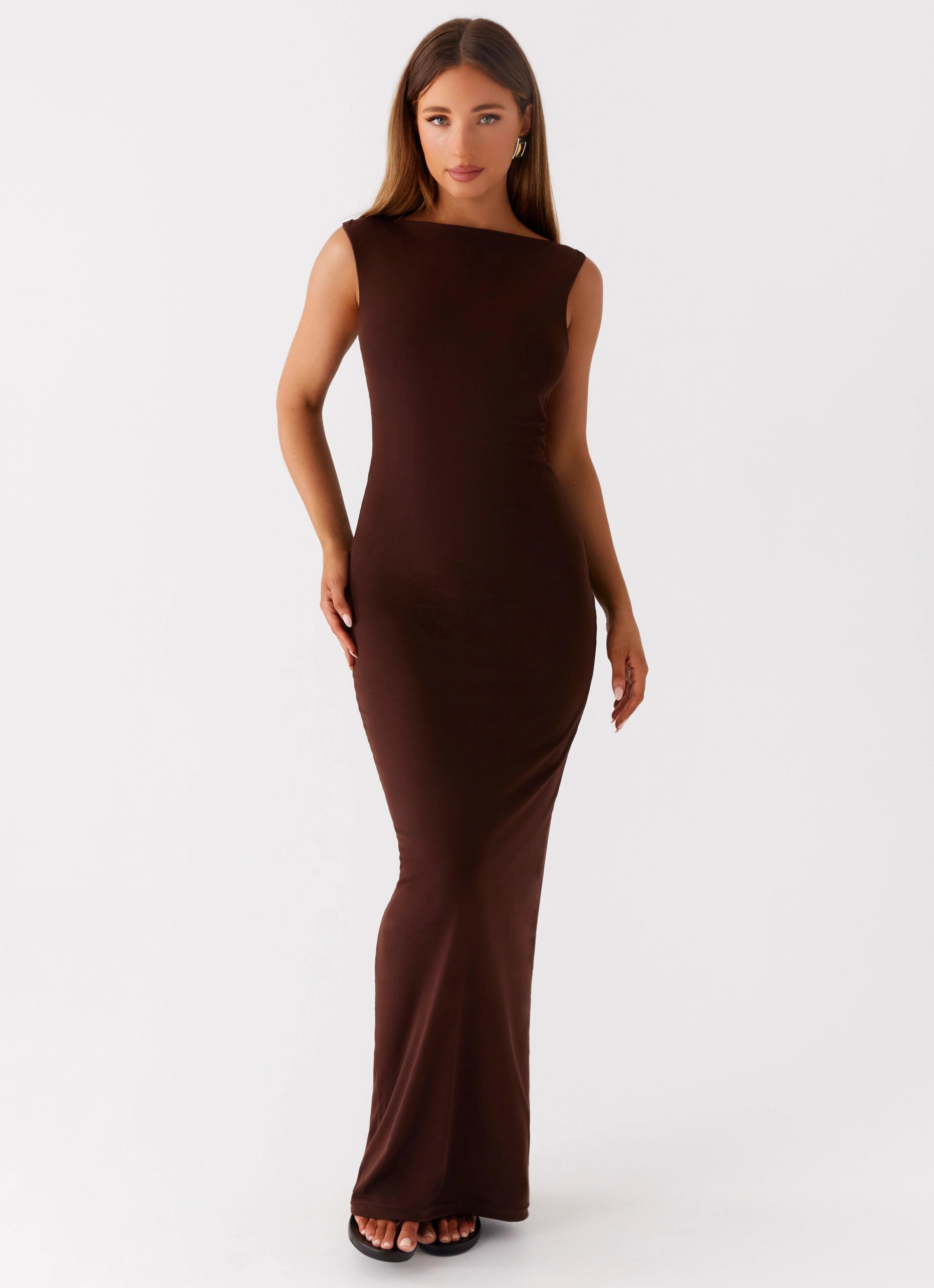 Earthbound Muse Maxi Dress - Chocolate EcoFriendlyDye