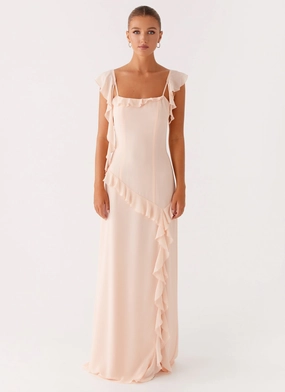 Naya Maxi Dress - Peach Calm Touch Calm Energy