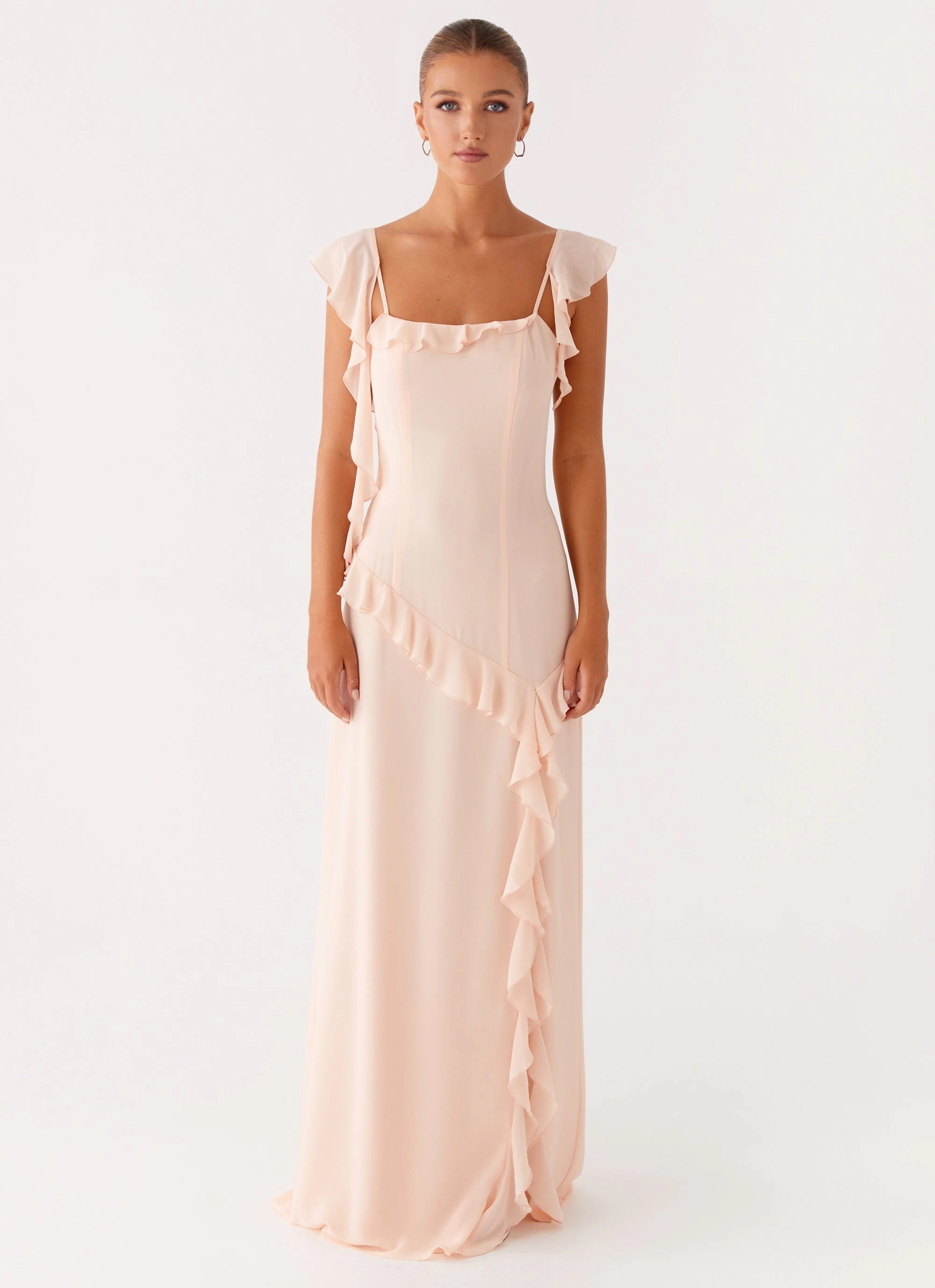 Naya Maxi Dress - Peach Calm Touch Calm Energy