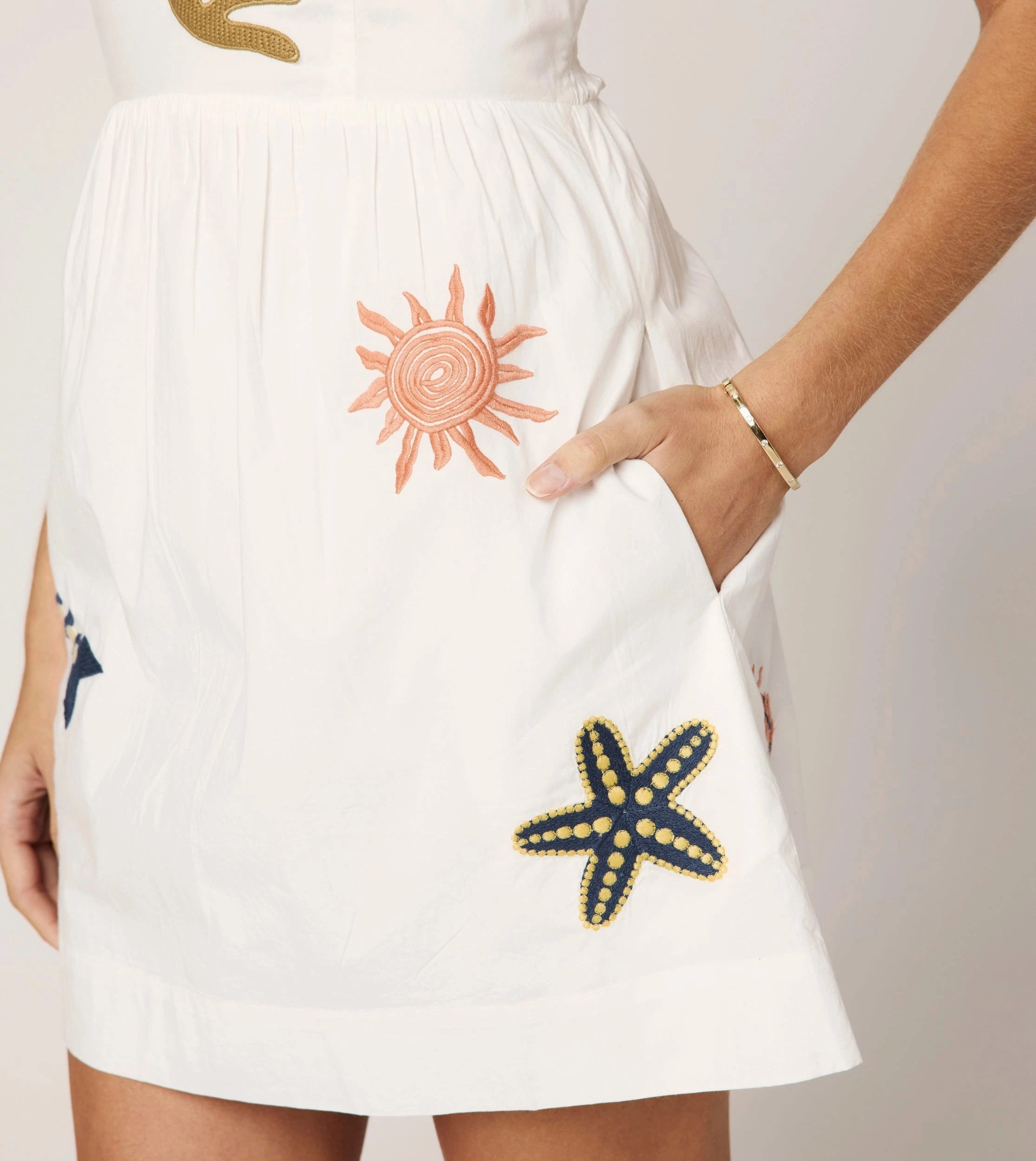 Flora Mini Dress | Ivory Multi Stylish Mood Luxe style