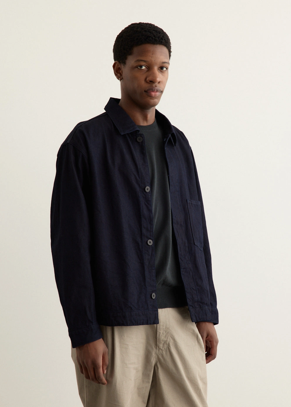 No Roll Collar Technology 12oz Denim jacket