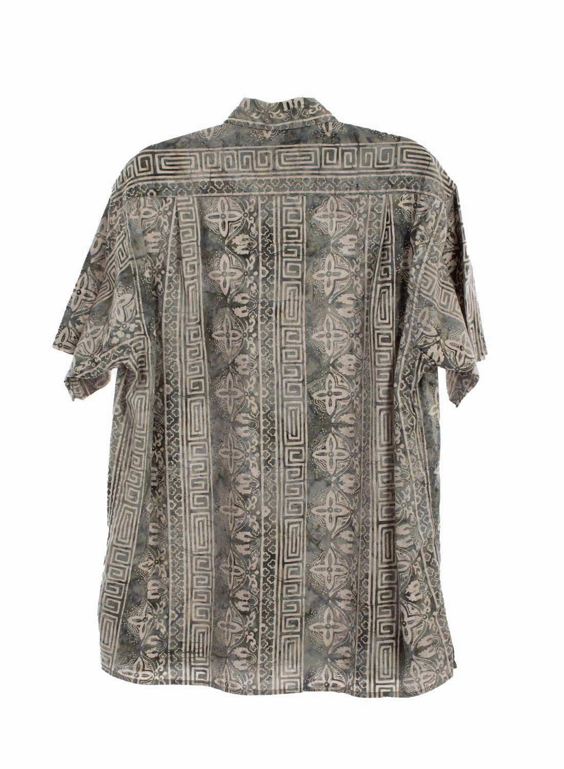 Scully Mens Special Batik Denim 100% Cotton S/S Shirt Flatlock stitching Embroidered Logo