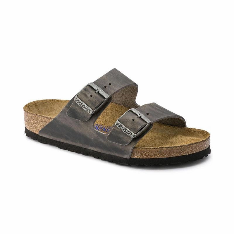 Lightweight Material Men's Arizona Soft Footbed Iron Oiled Leather