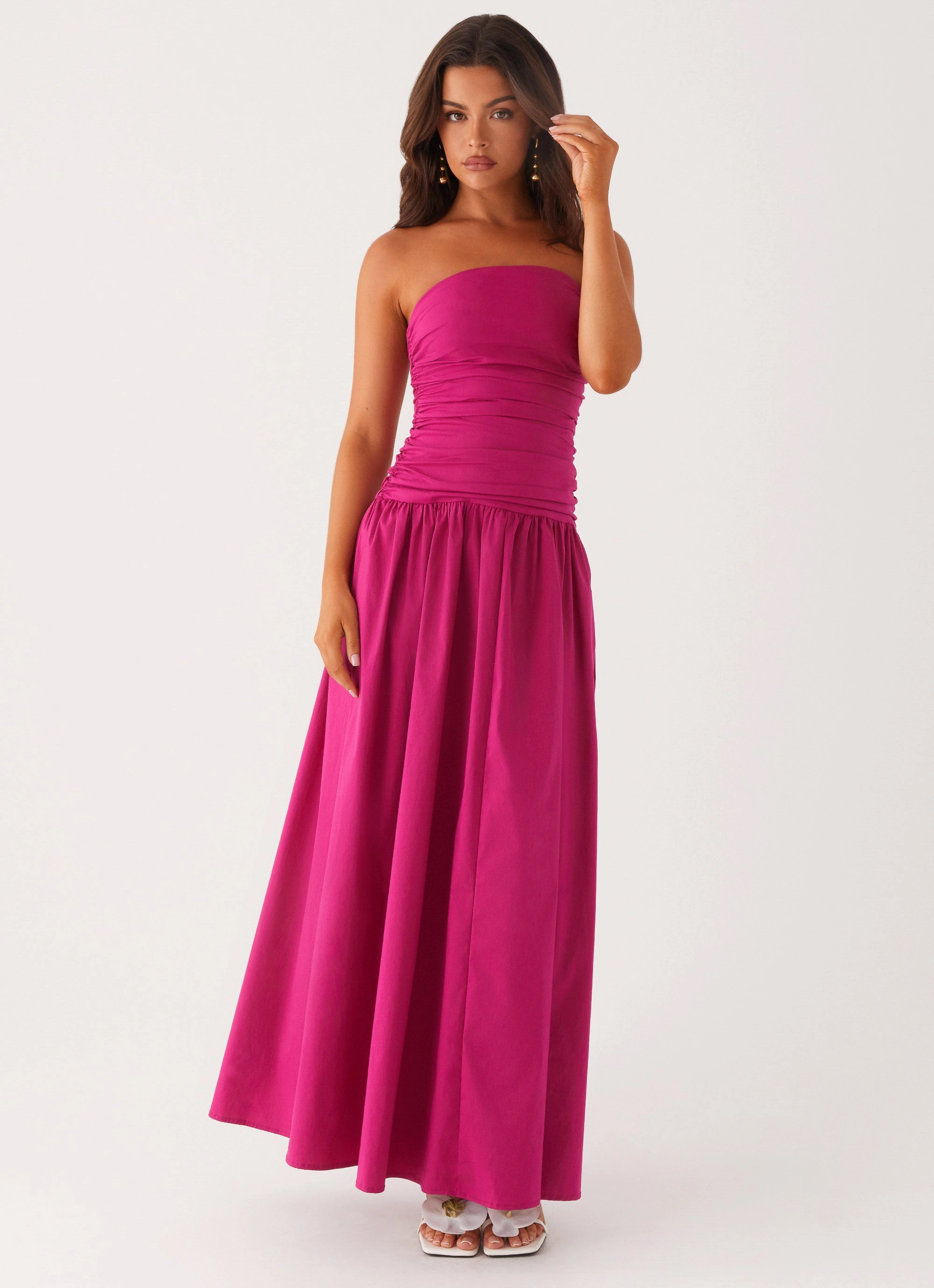 Carmel Maxi Dress - Fuchsia Lounge Mood Comfortable and Chic