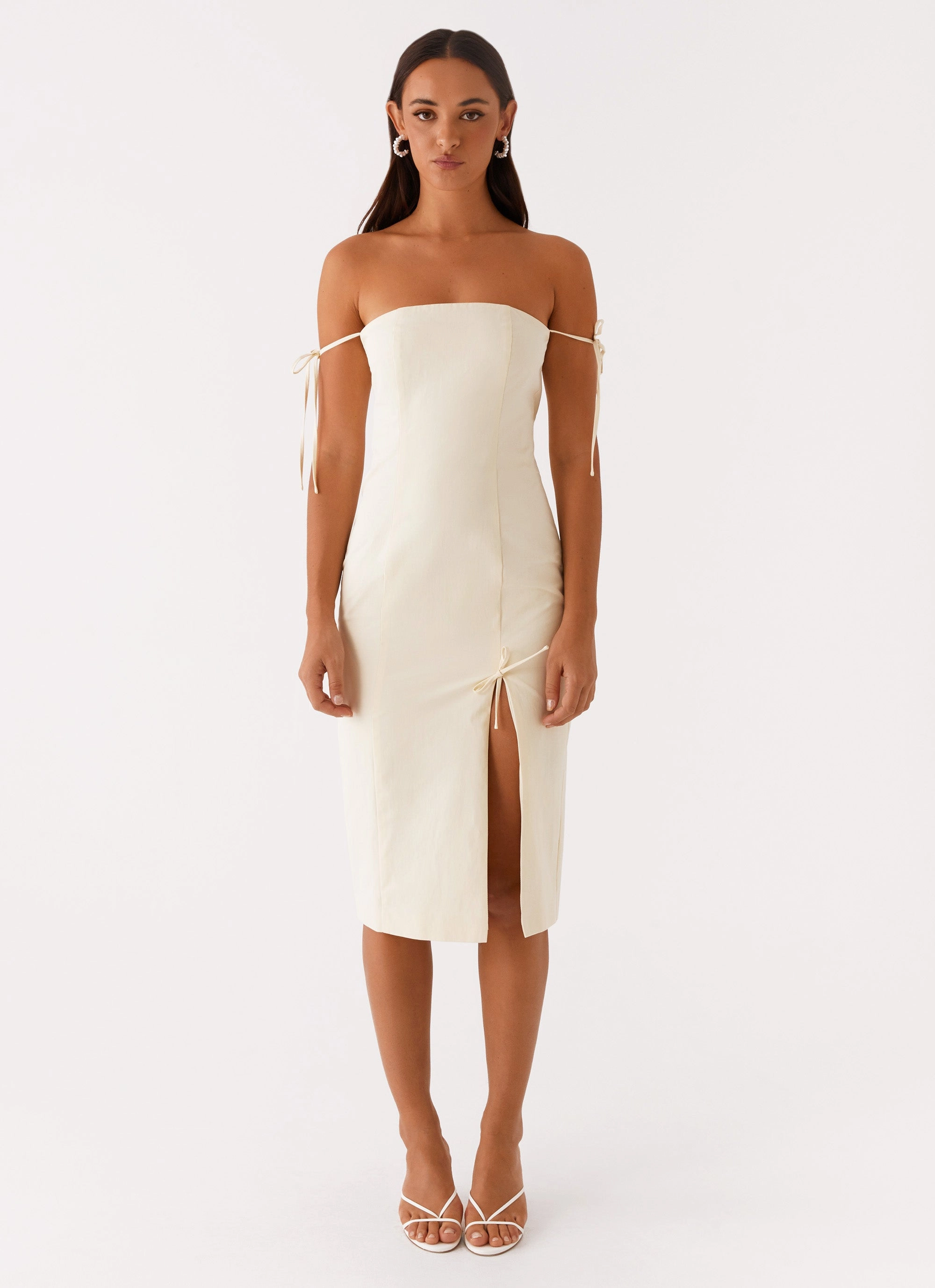 Limelight Midi Dress - Lemon Bright-colored piece