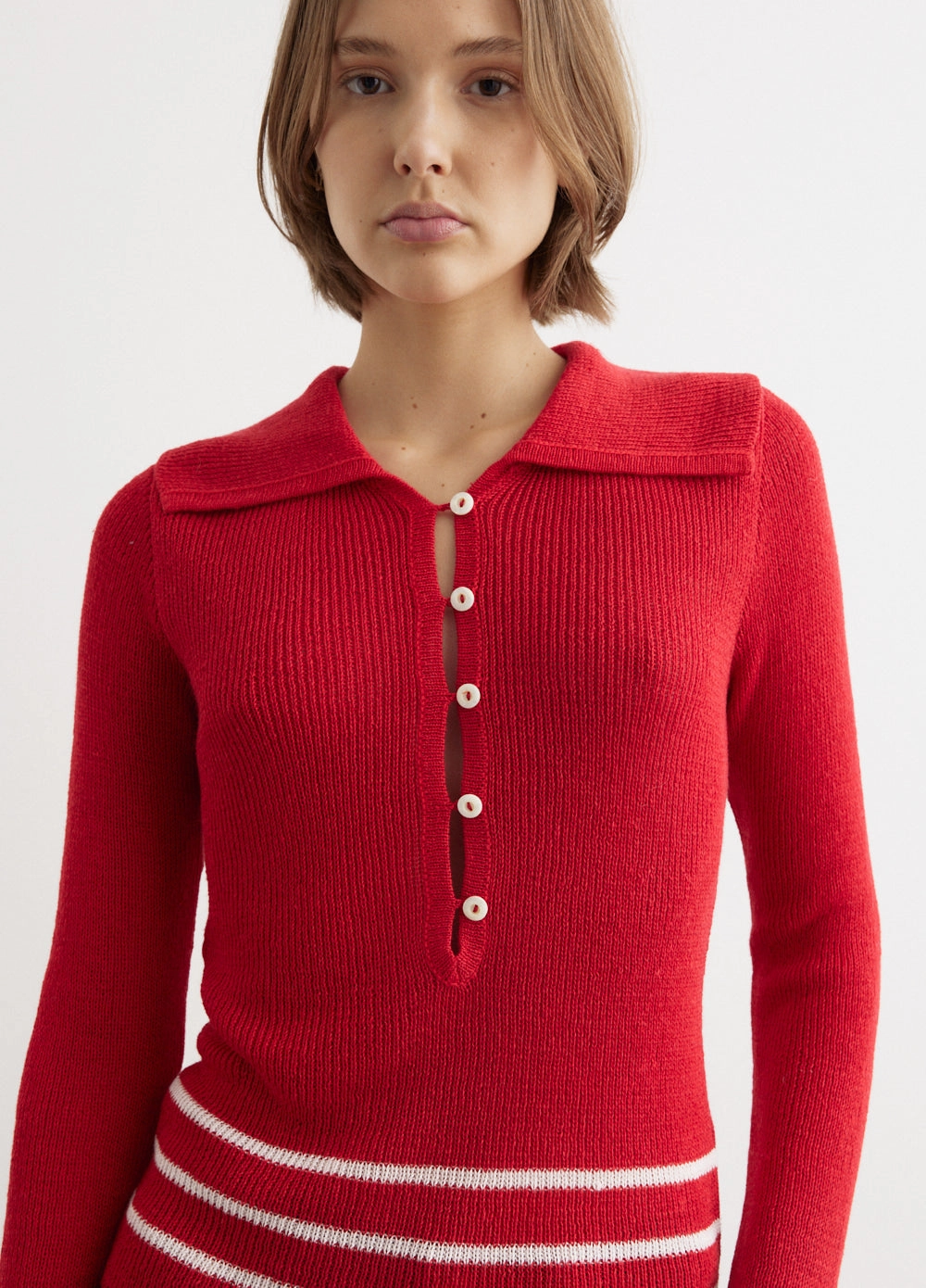 Quincy Stripe Polo Outdoor Style Moisture Wicking Yarn