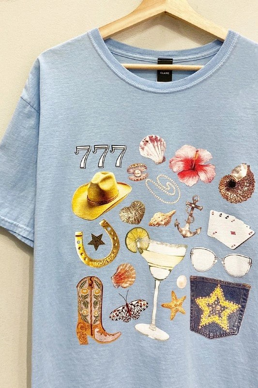 Urban Casual Look Coastal Cowgirl Tee S-XL