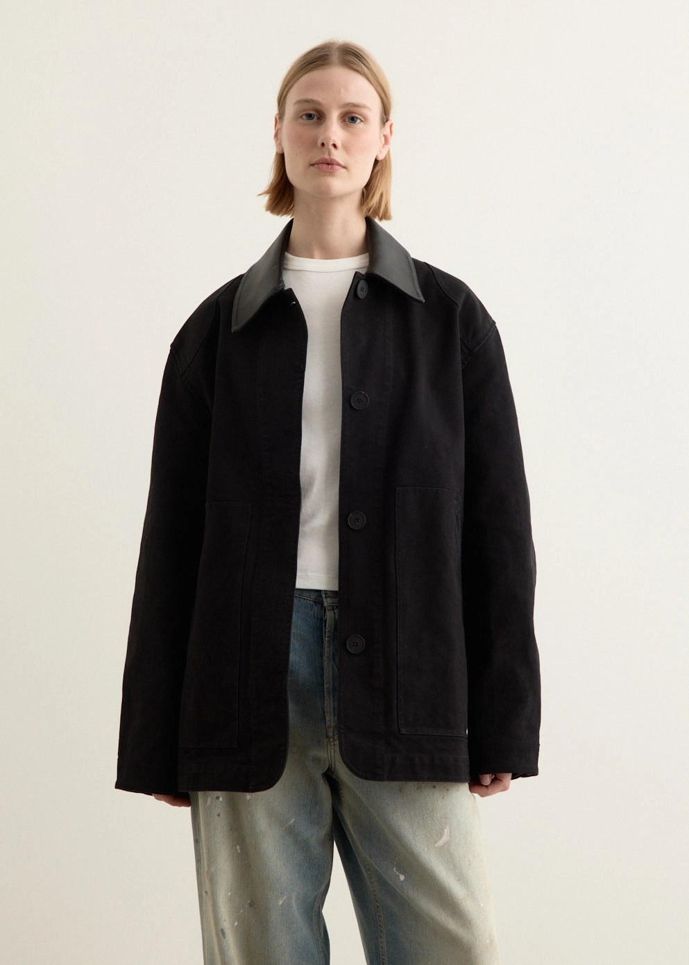 Leader Double Pocket Chore Jacket Slim Fit Styles Lightweight Design