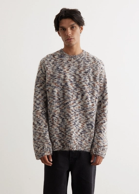 Terry Jumper WaffleKnit Texture Layered Knit