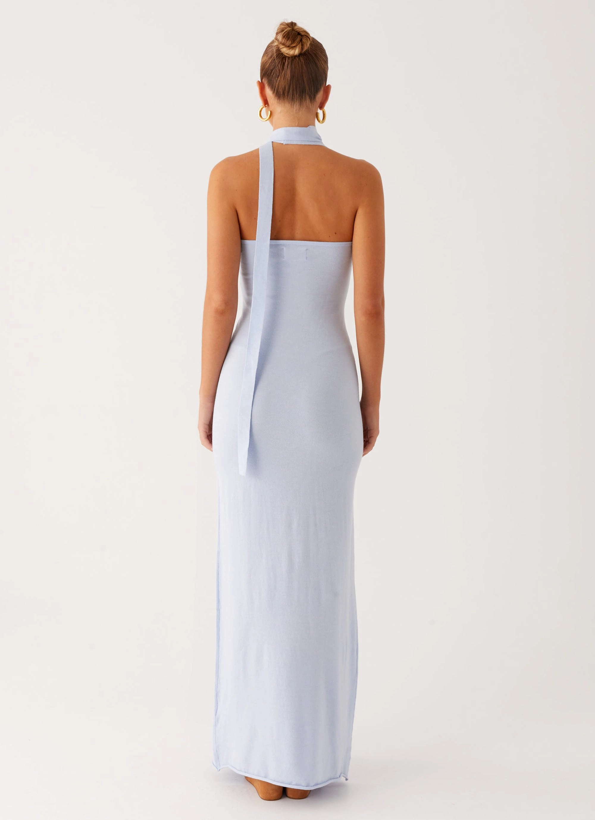 Timeless Style Wear Eddie Knit Maxi Dress - Blue