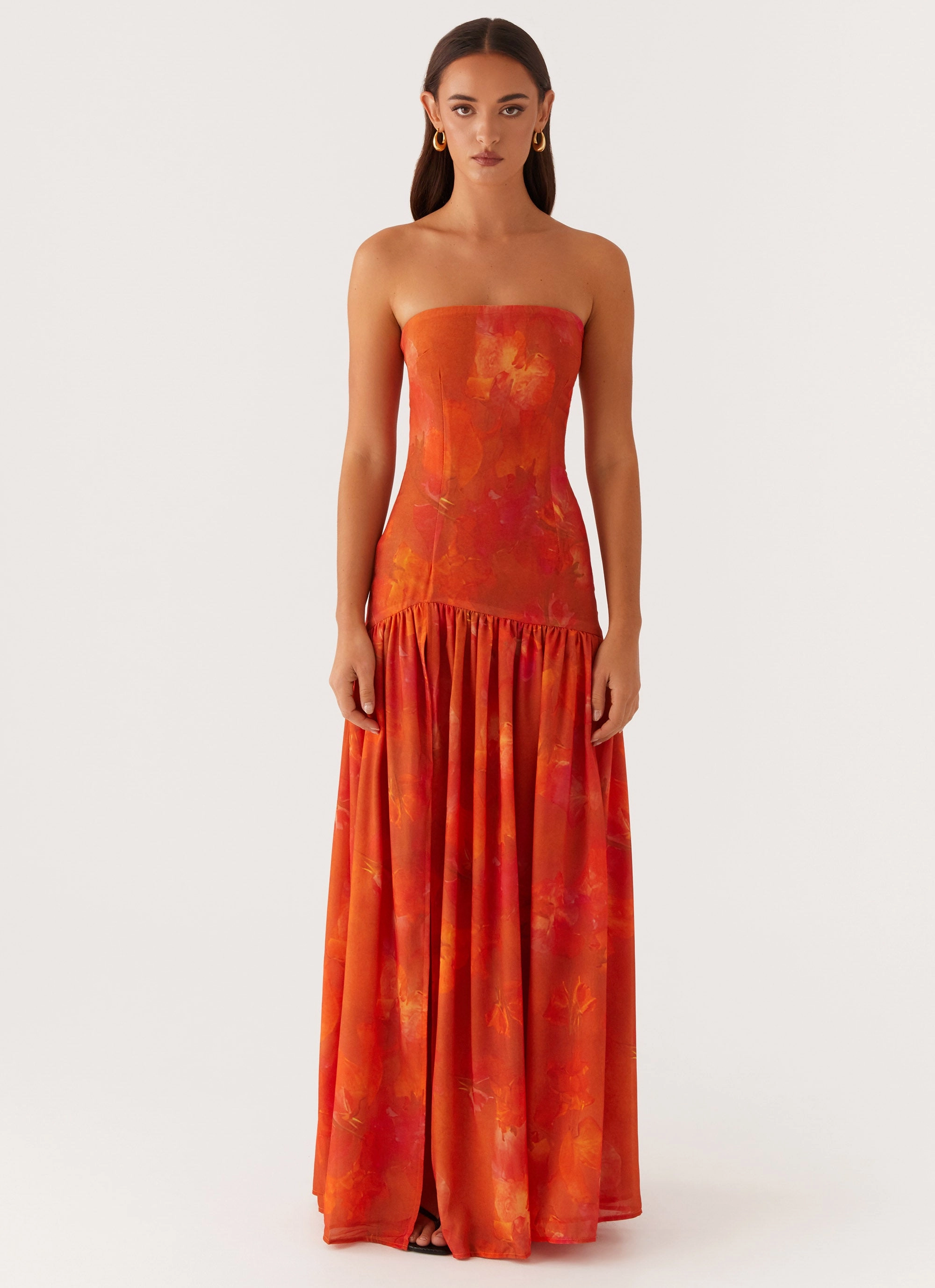 Eden Strapless Maxi Dress - Amber Work Chic