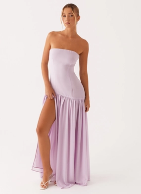 Fashion Fit Eden Strapless Maxi Dress - Lilac