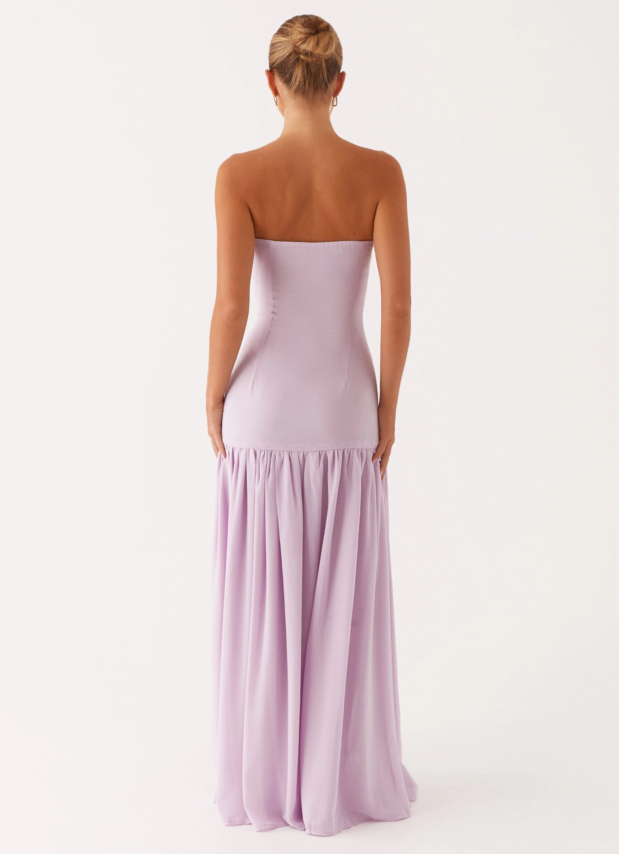 Eden Strapless Maxi Dress - Lilac Work or Casual