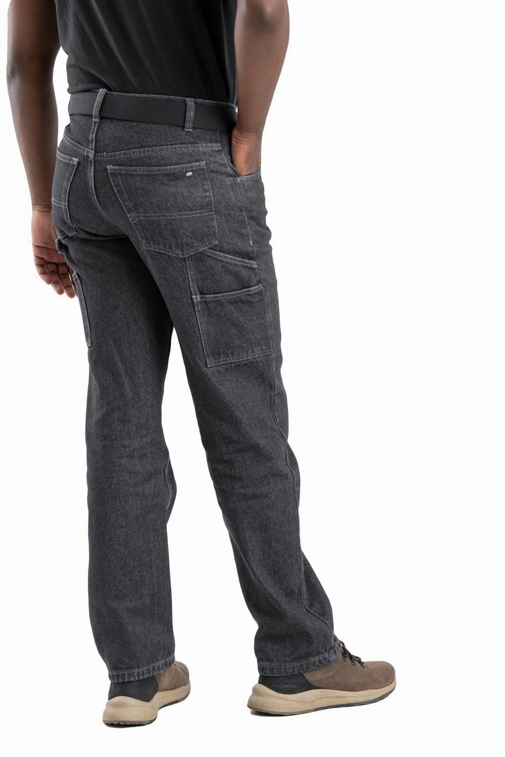 Relaxed Style Work Ready Outdoor Enthusiast Artist Vibe Everyday Berne Mens Heritage Relaxed Fit Carpenter Classic Stone Wash 100% Cotton Jeans