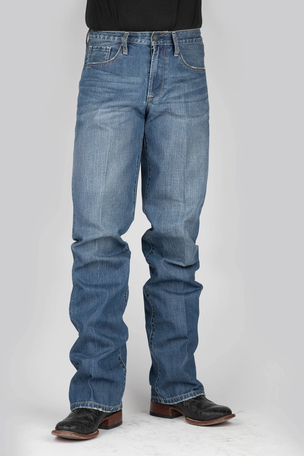 Night Out Daily Wear Stetson Mens 1312 Modern Fit W Blue 100% Cotton Jeans
