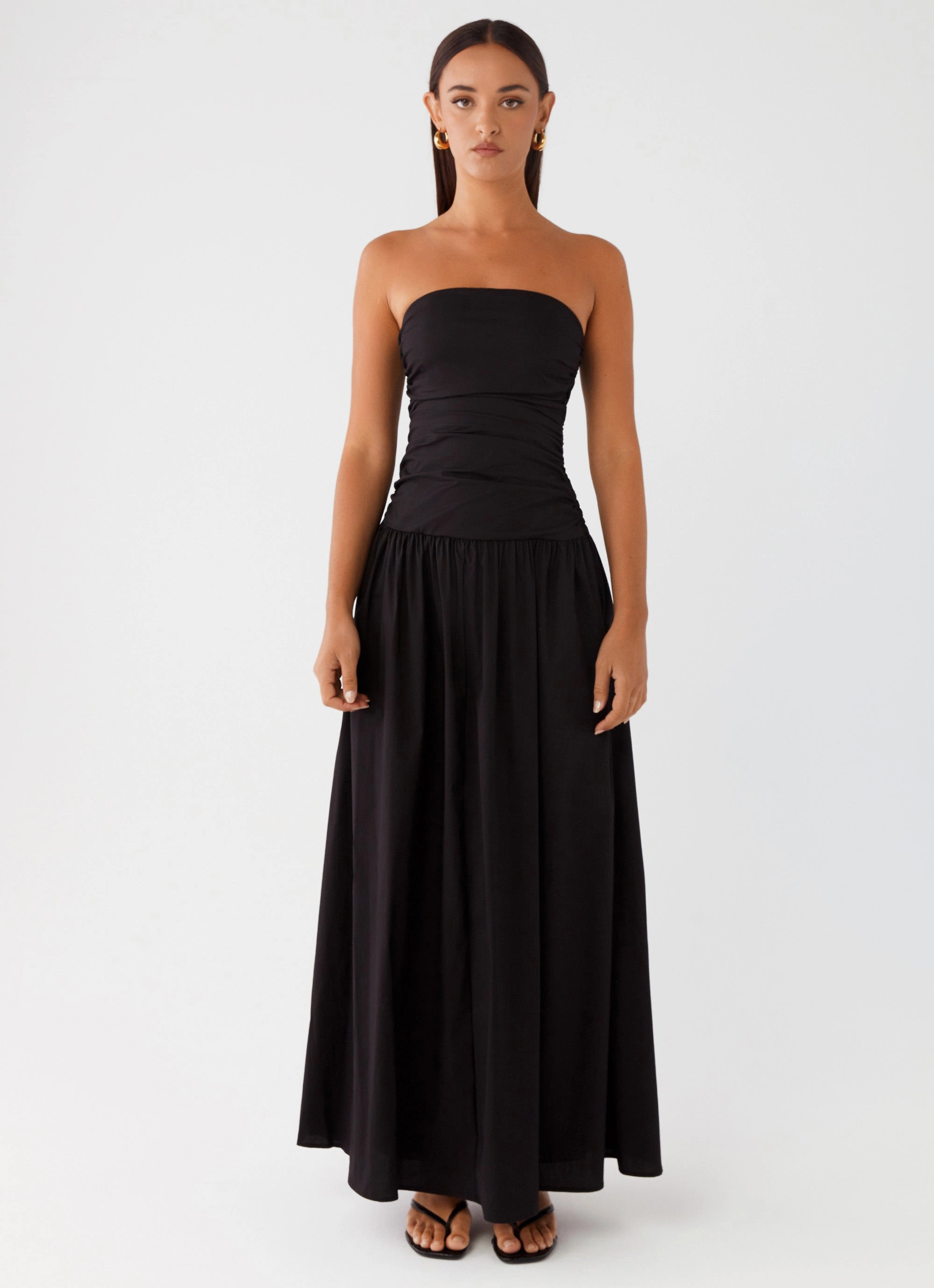 Texture Play Carmel Maxi Dress - Black