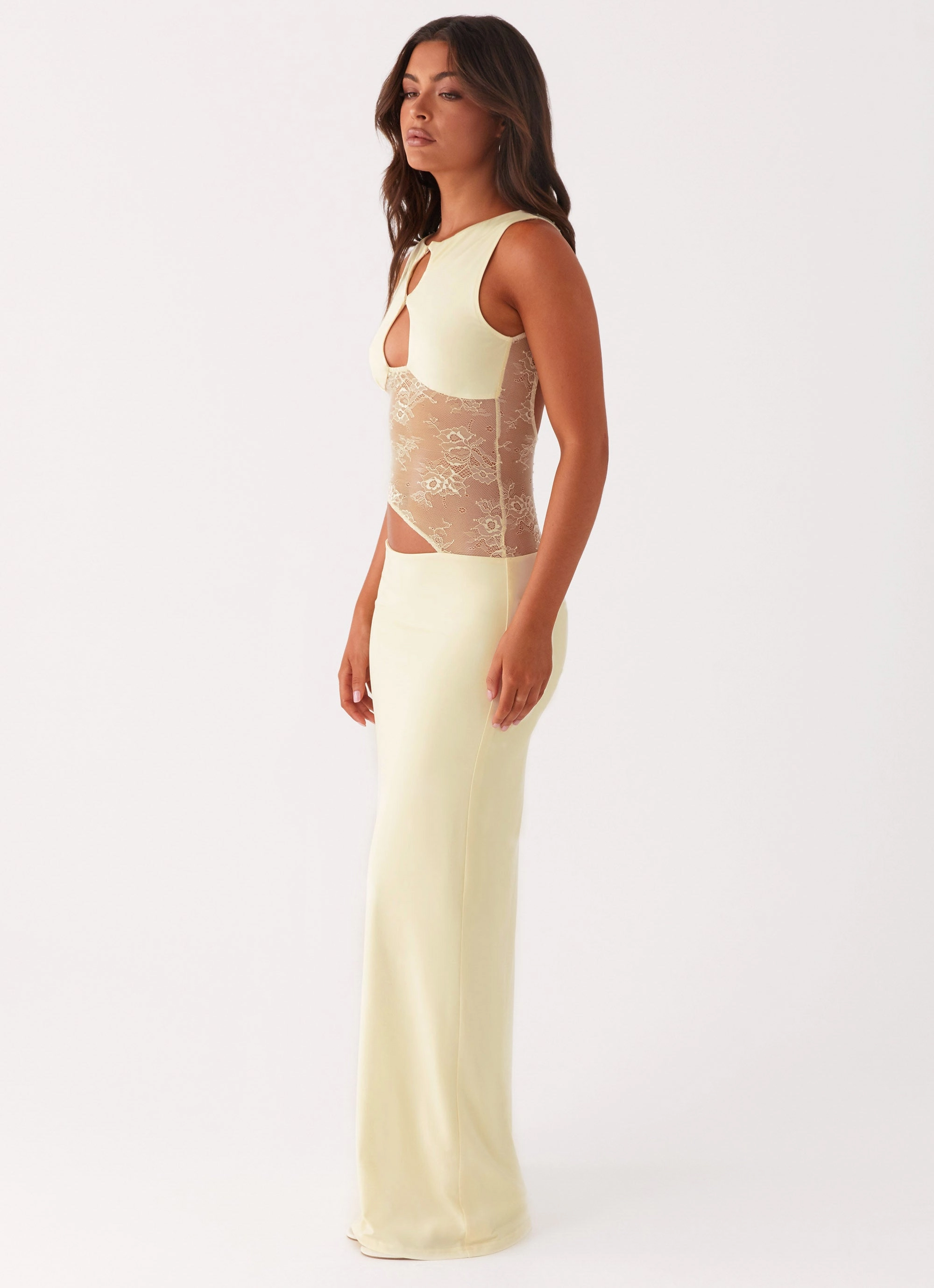 Subtle Edge Happy Scent Prophecy Maxi Dress - Yellow