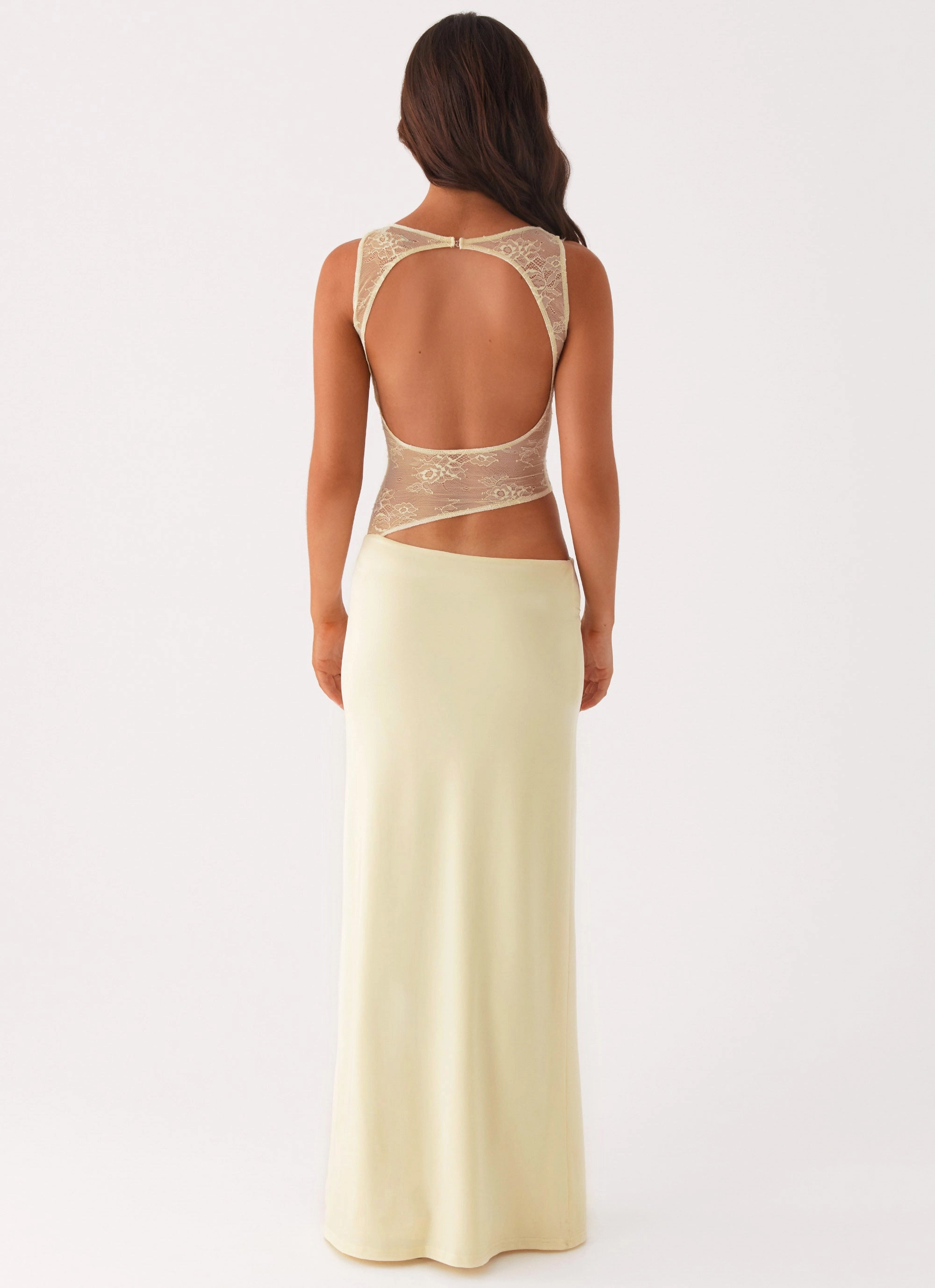 Prophecy Maxi Dress - Yellow Sleek Flex