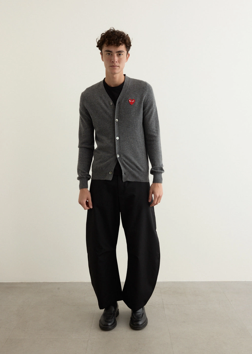 Warm Outfit Red Heart V-Neck Cardigan