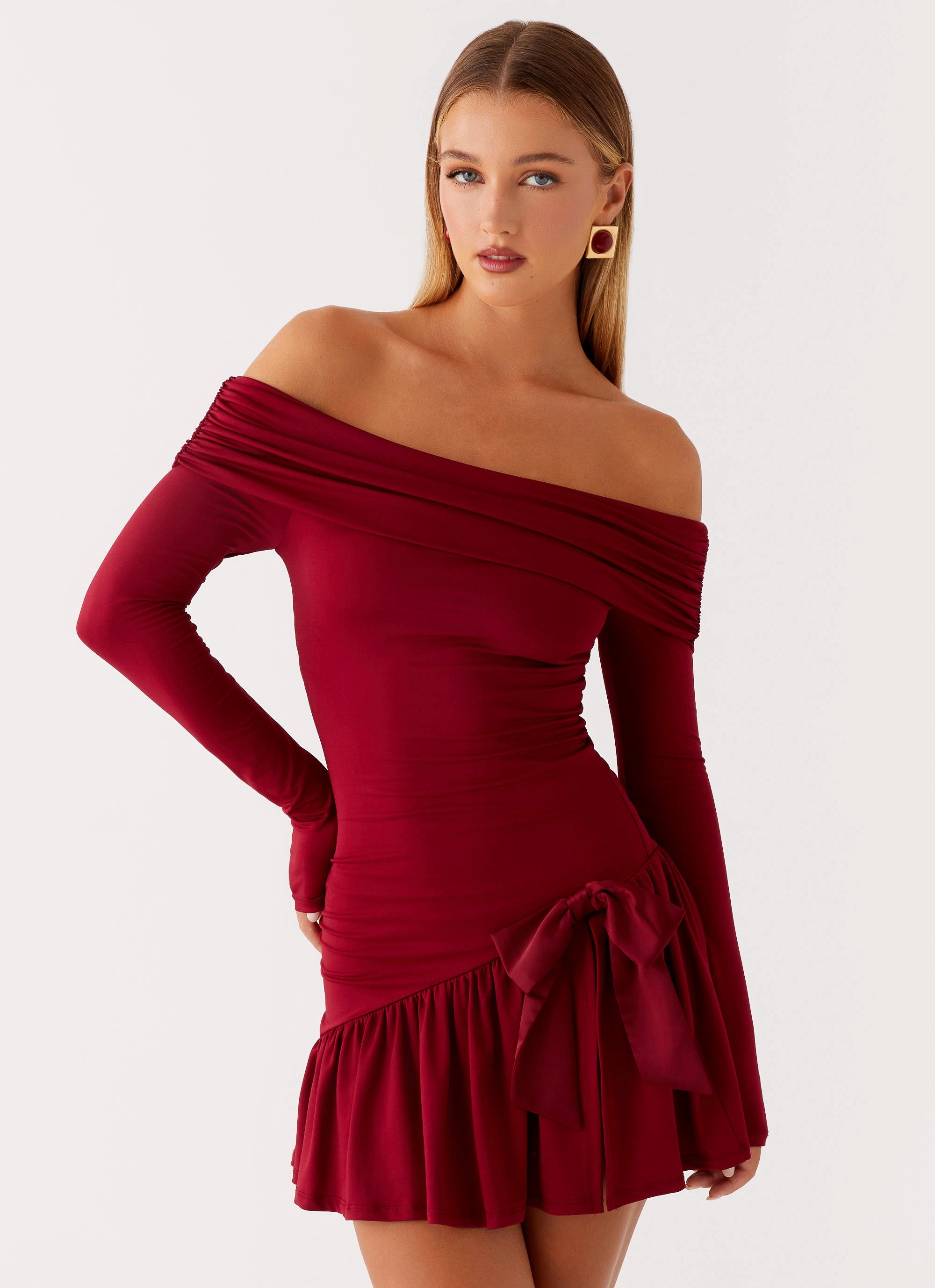 Grazia Mini Dress - Red Comfortable and Fashionable