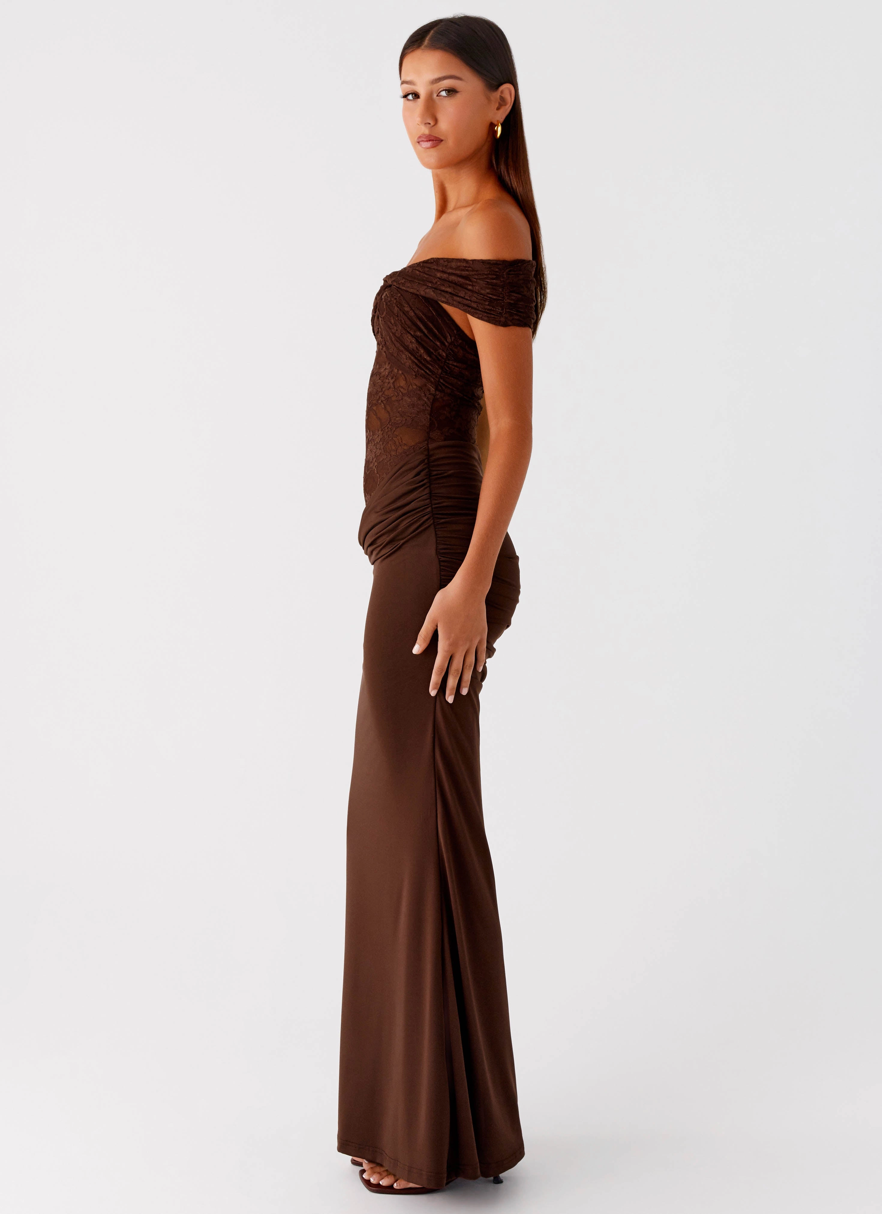 Luxe Wear Chic Motion Either Way Maxi Dress - Chocolate