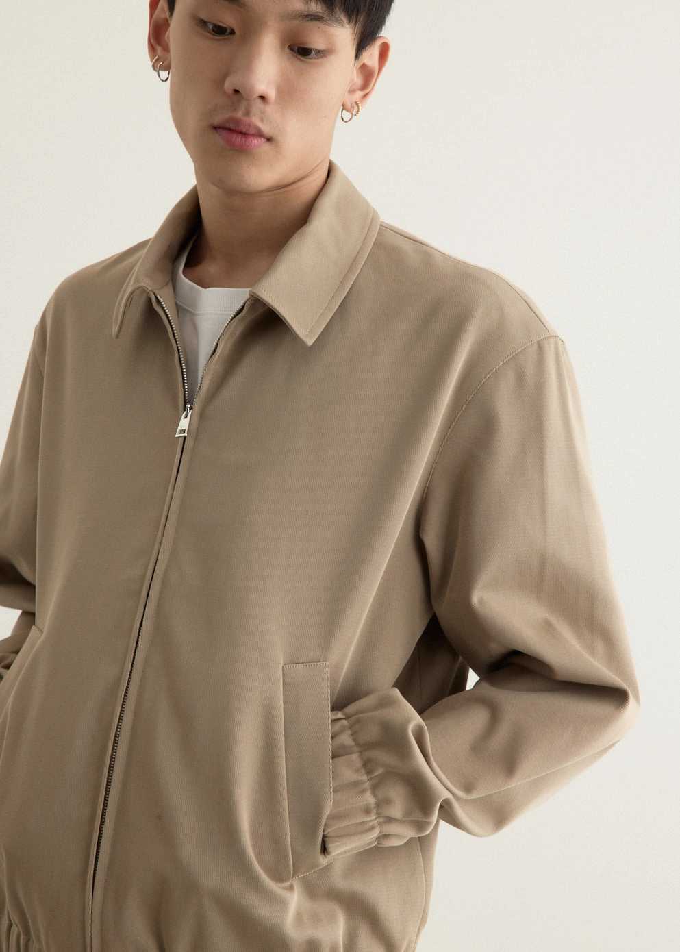 Elasticated Zipped Blouson Travel Must City Commuter