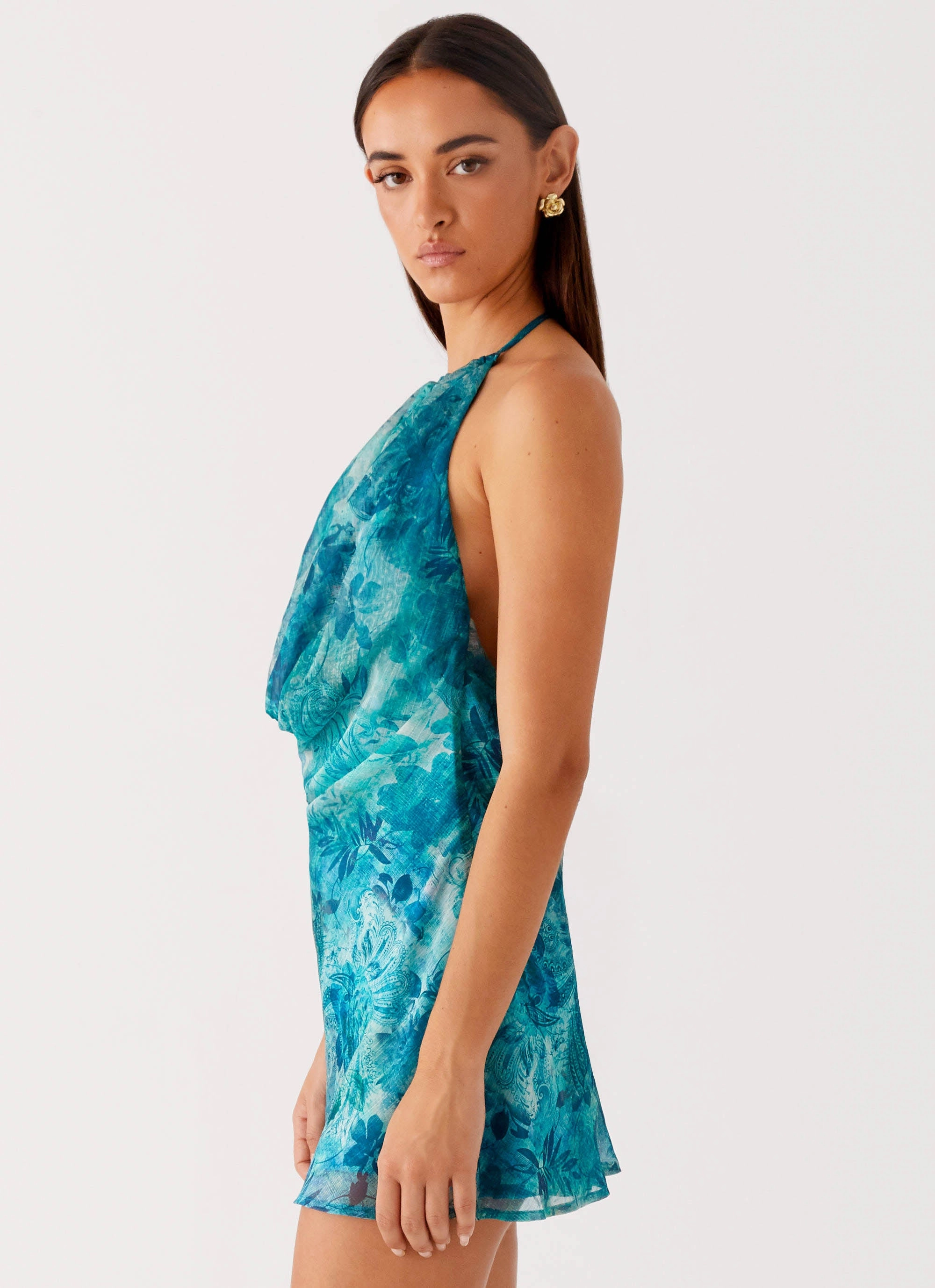 Ele Mini Dress - Teal Night Out